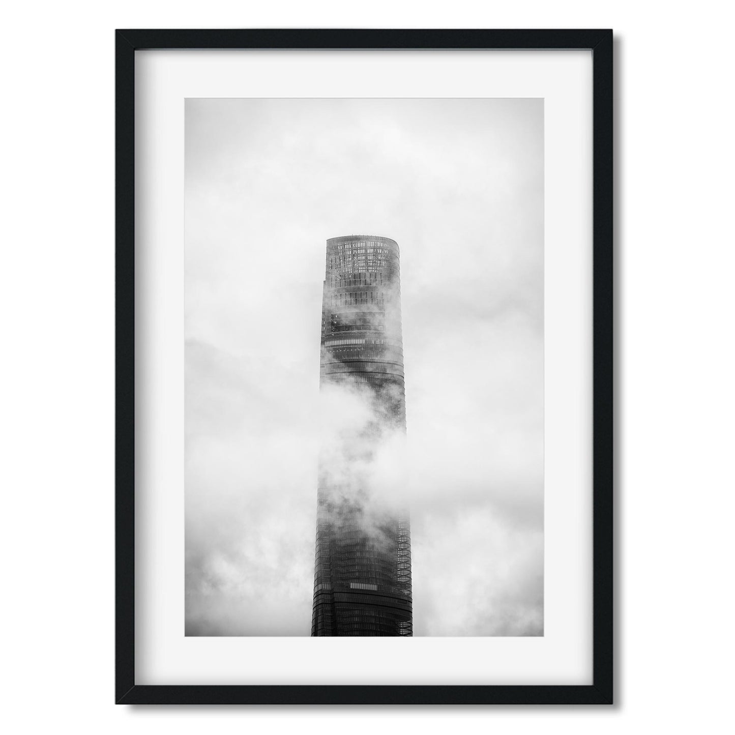 Fine art print of Shanghai Tower in the Clouds China