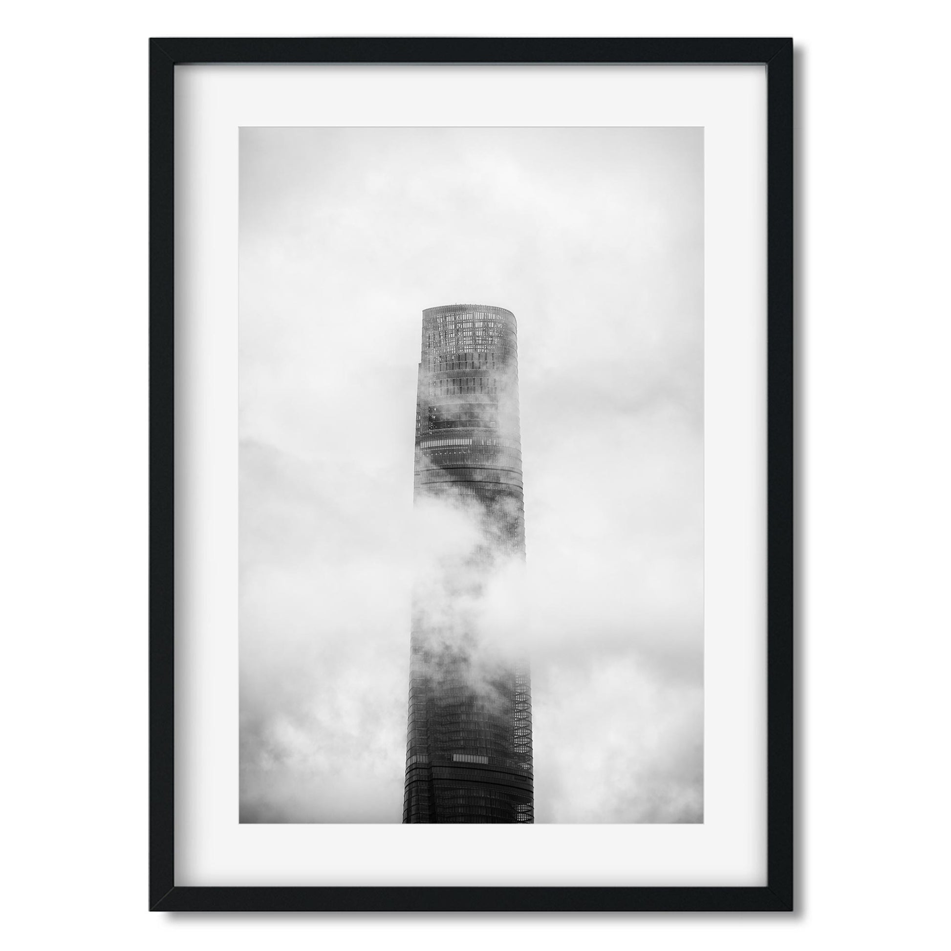 Fine art print of Shanghai Tower in the Clouds China