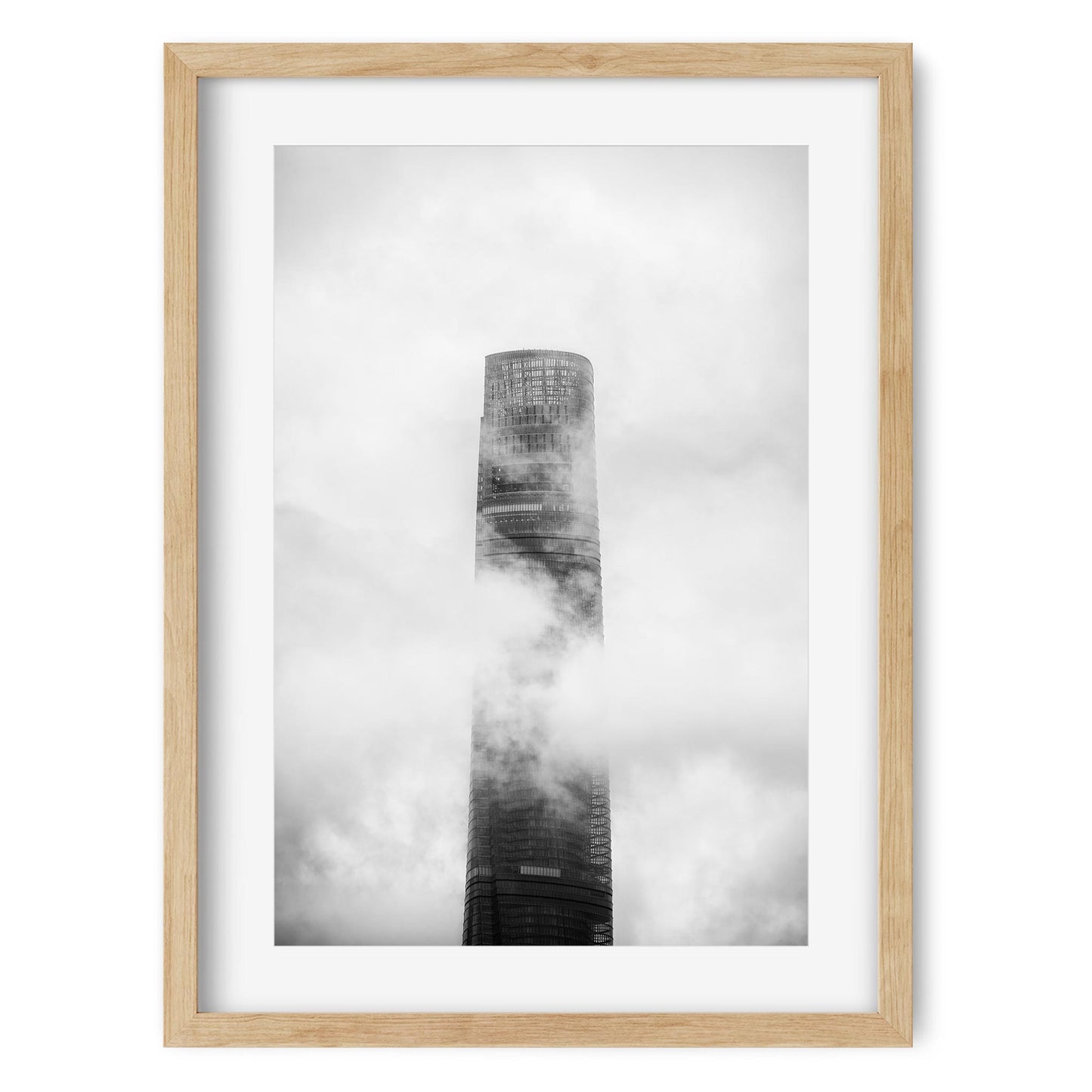 Fine art print of Shanghai Tower in the Clouds China