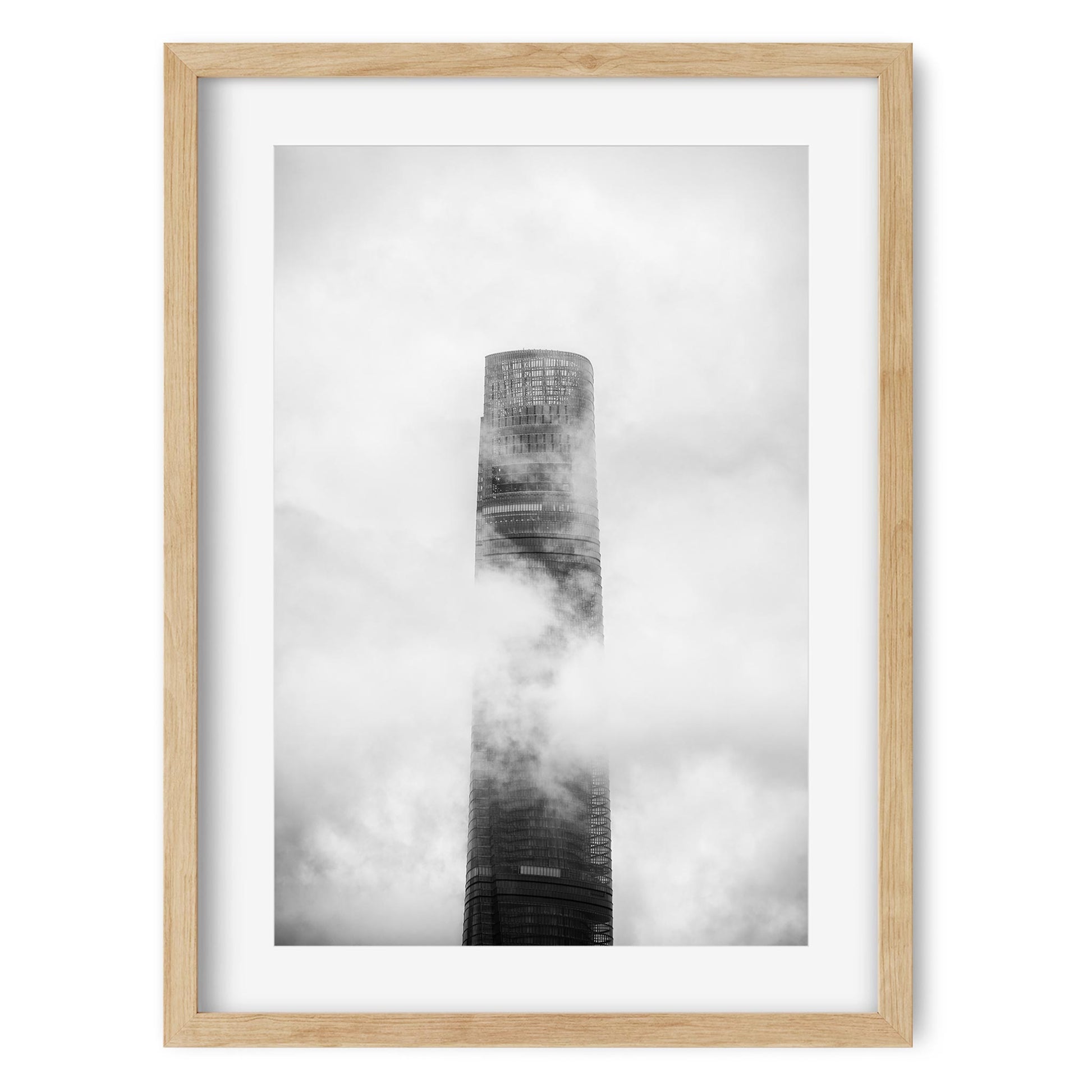 Fine art print of Shanghai Tower in the Clouds China