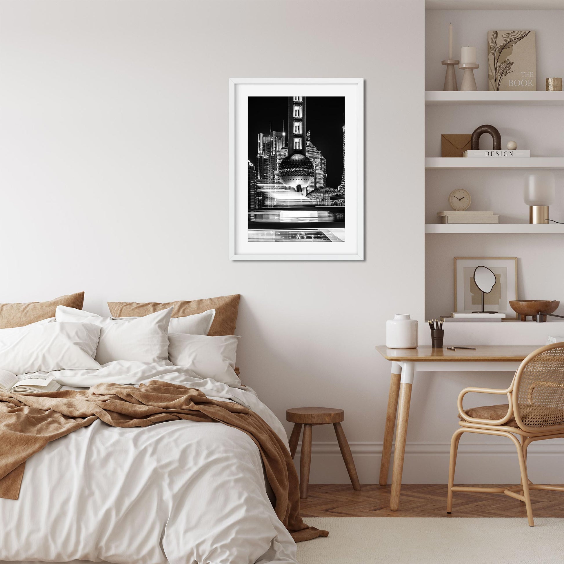 Fine art print of China Shanghai Oriental Pearl TV Tower at Night