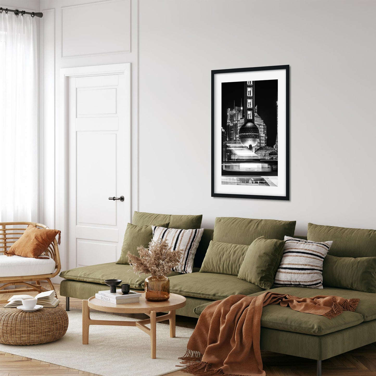 Fine art print of China Shanghai Oriental Pearl TV Tower at Night