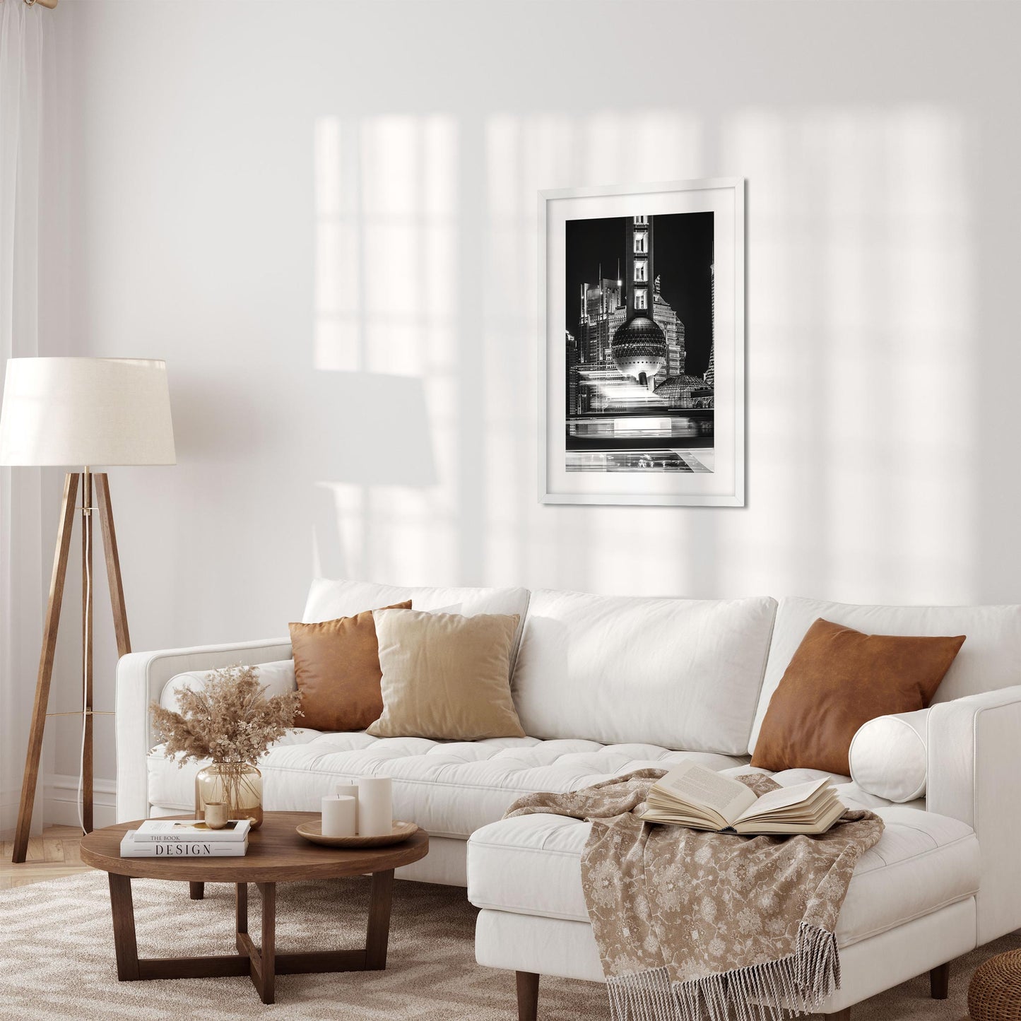 Fine art print of China Shanghai Oriental Pearl TV Tower at Night