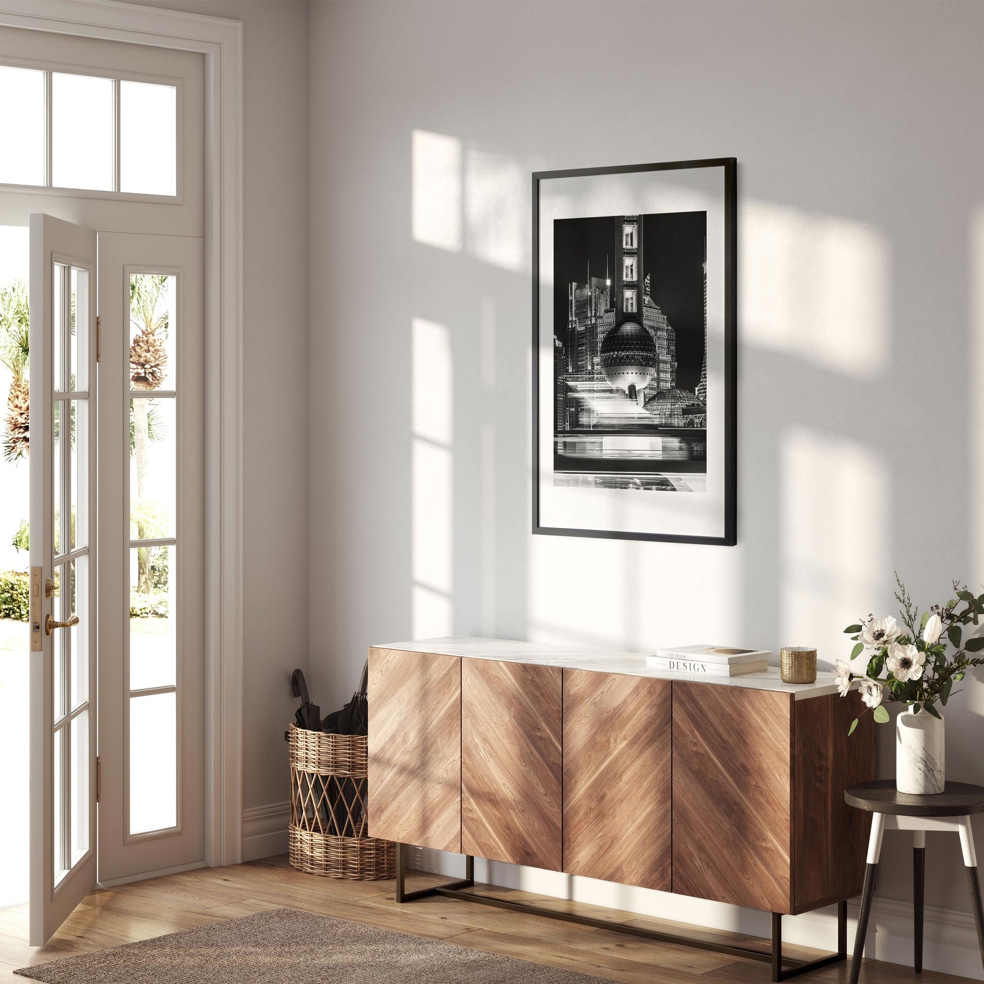 Fine art print of China Shanghai Oriental Pearl TV Tower at Night