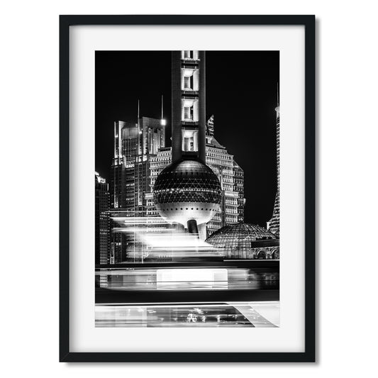 Shanghai Oriental Pearl TV Tower at night 2025