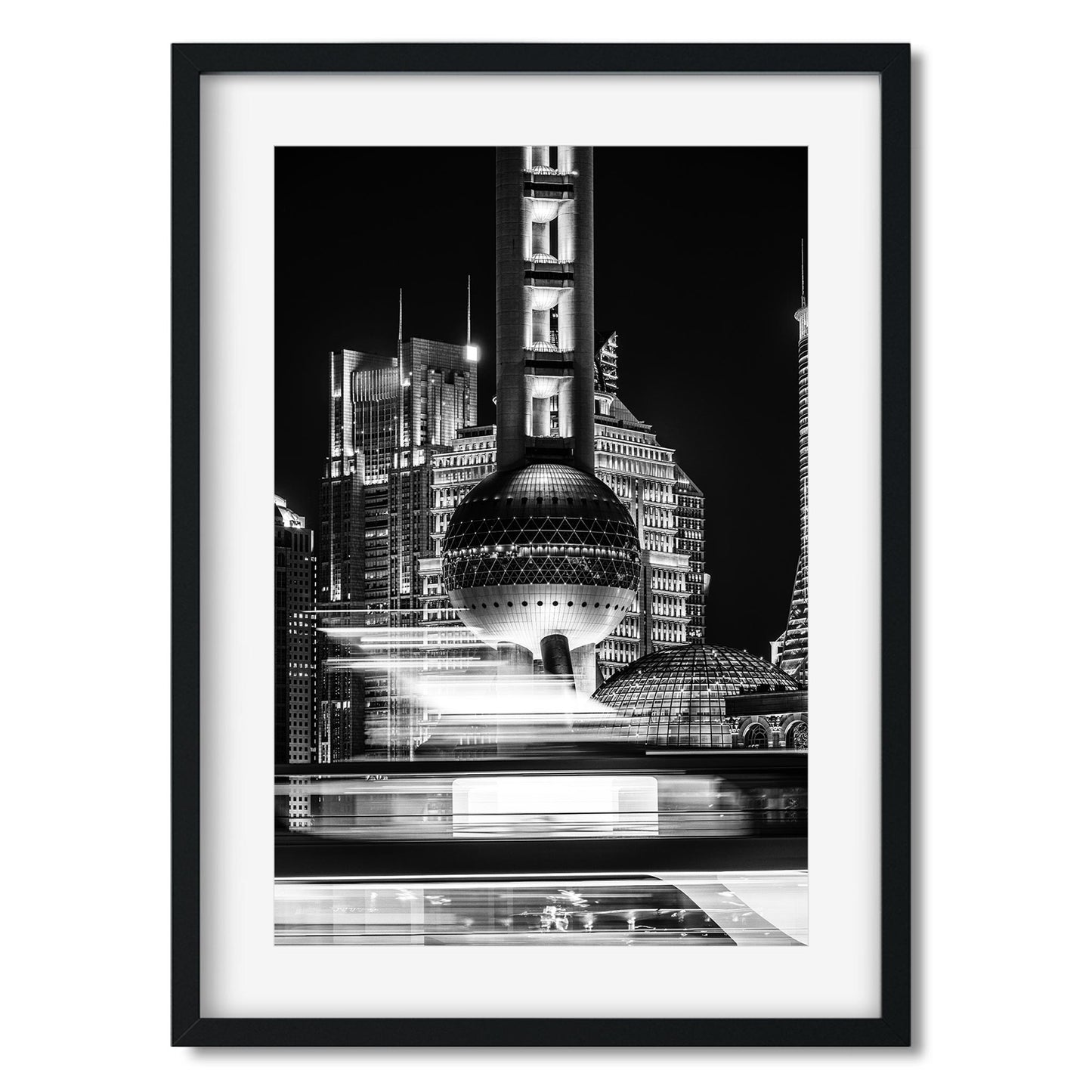 Fine art print of China Shanghai Oriental Pearl TV Tower at Night
