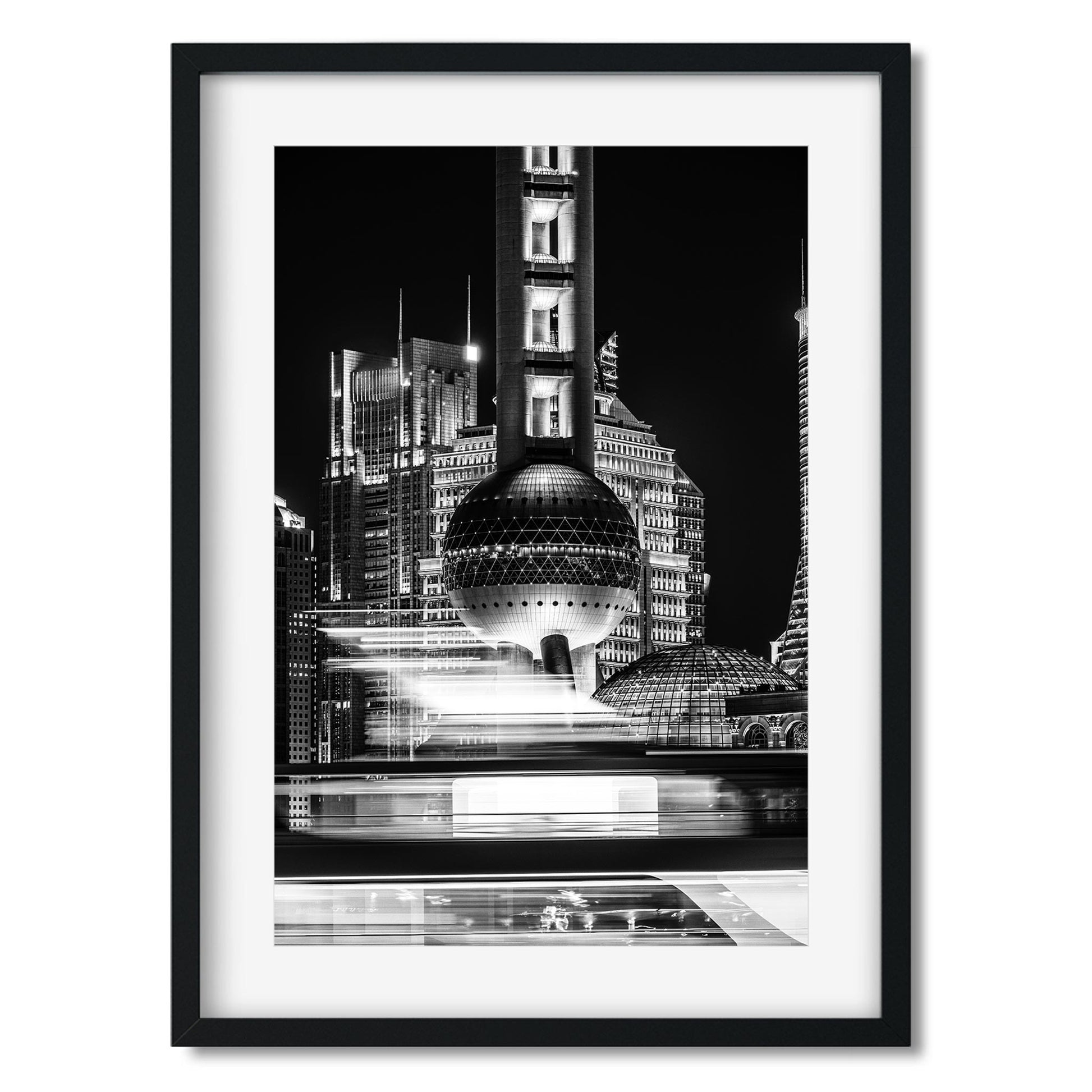 Fine art print of China Shanghai Oriental Pearl TV Tower at Night