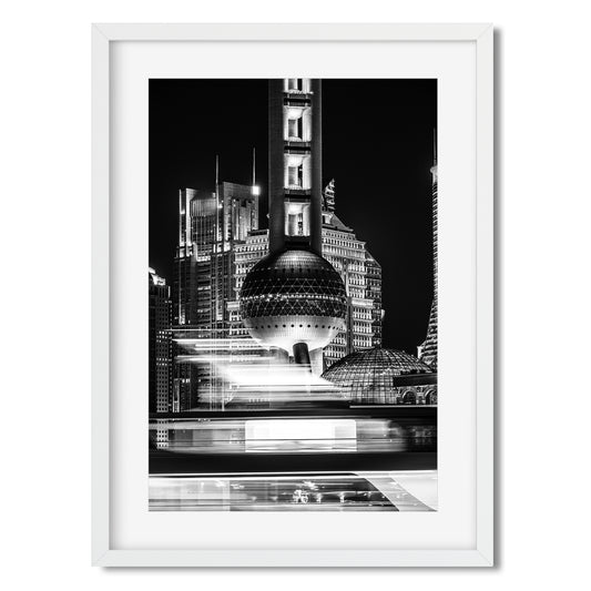 Shanghai Oriental Pearl TV Tower at night 2025