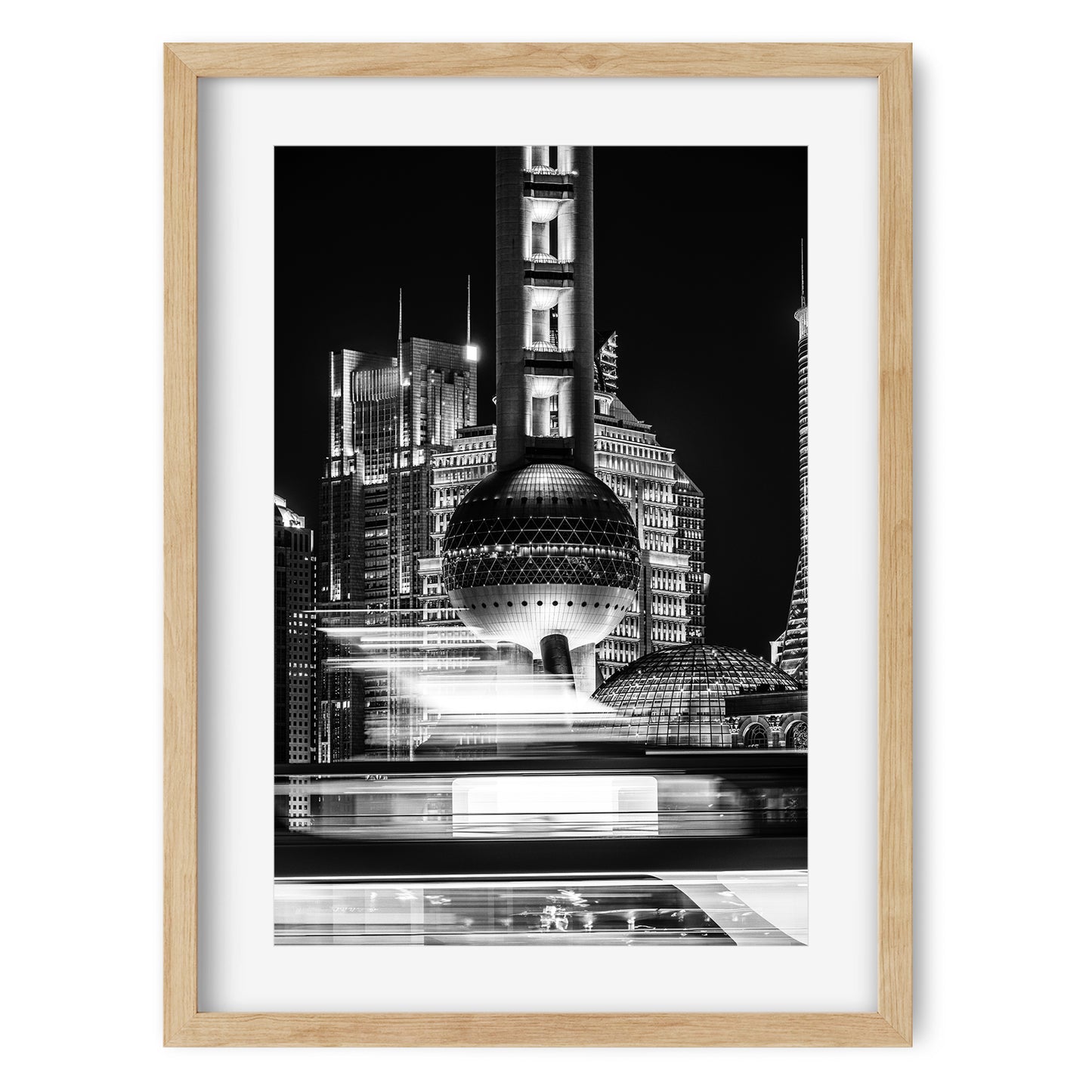 Shanghai Oriental Pearl TV Tower at night 2025