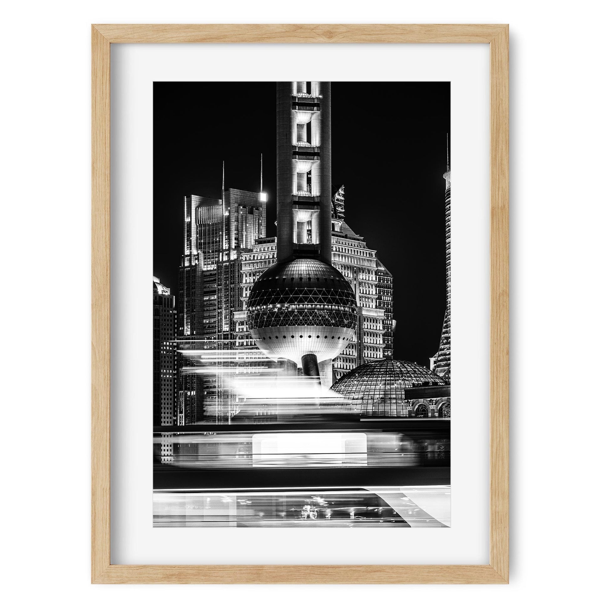 Fine art print of China Shanghai Oriental Pearl TV Tower at Night