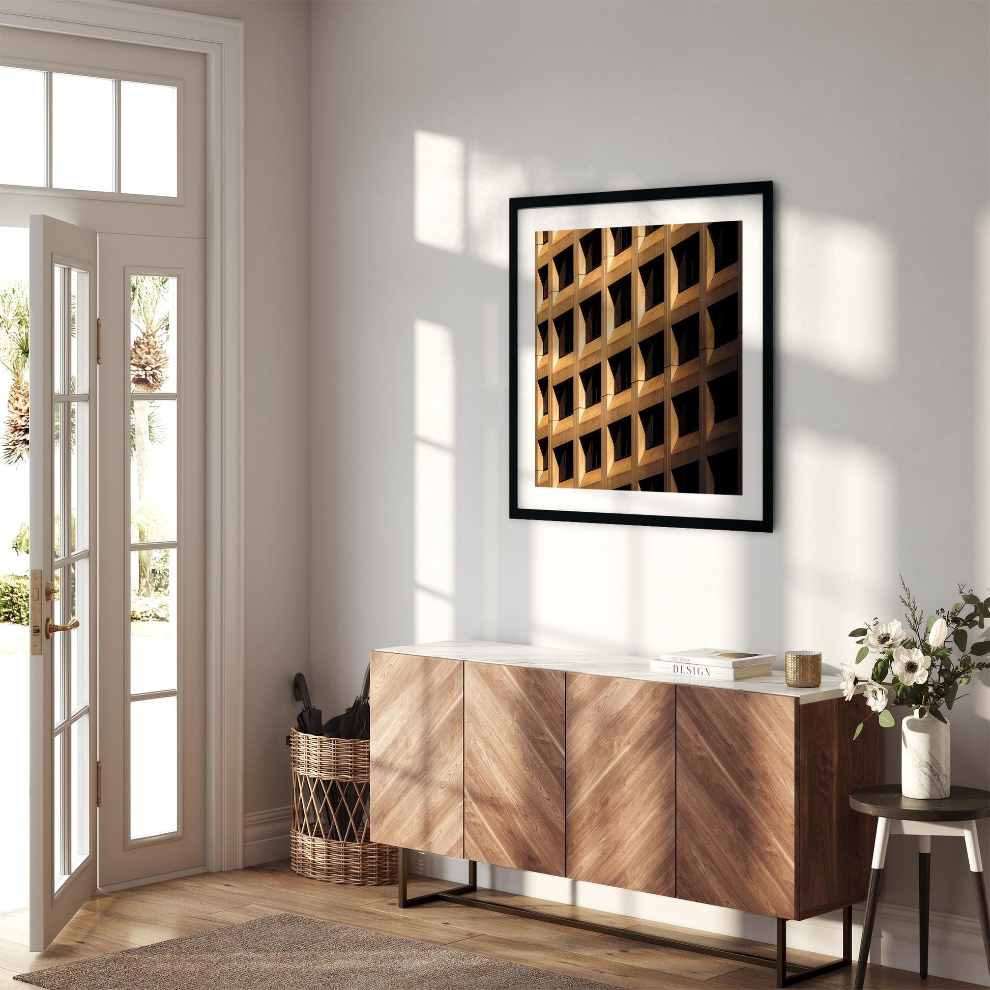 City Abstract Fine Art Print of 55 Water Street New York City