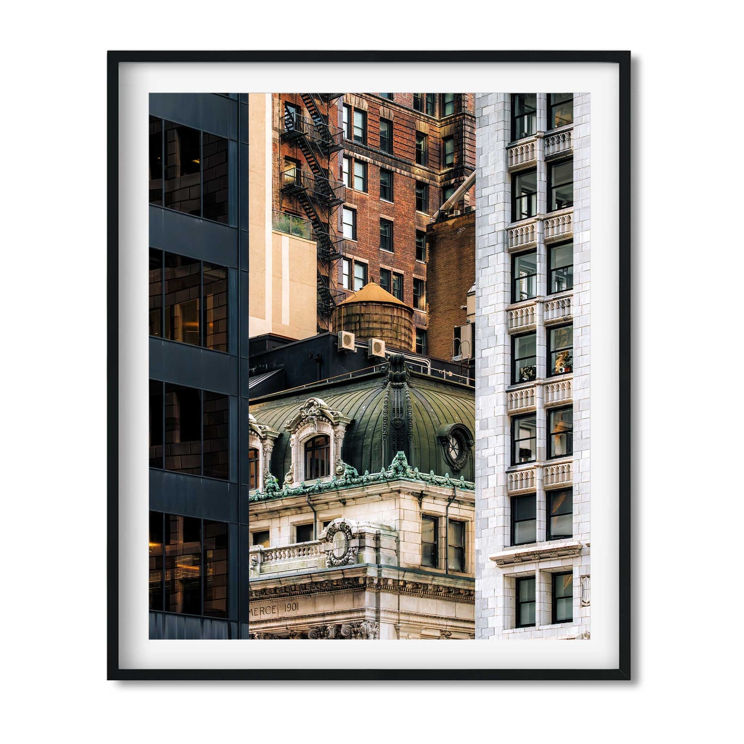 Fine Art Print of Water Tower on Liberty Street Lower Manhattan
