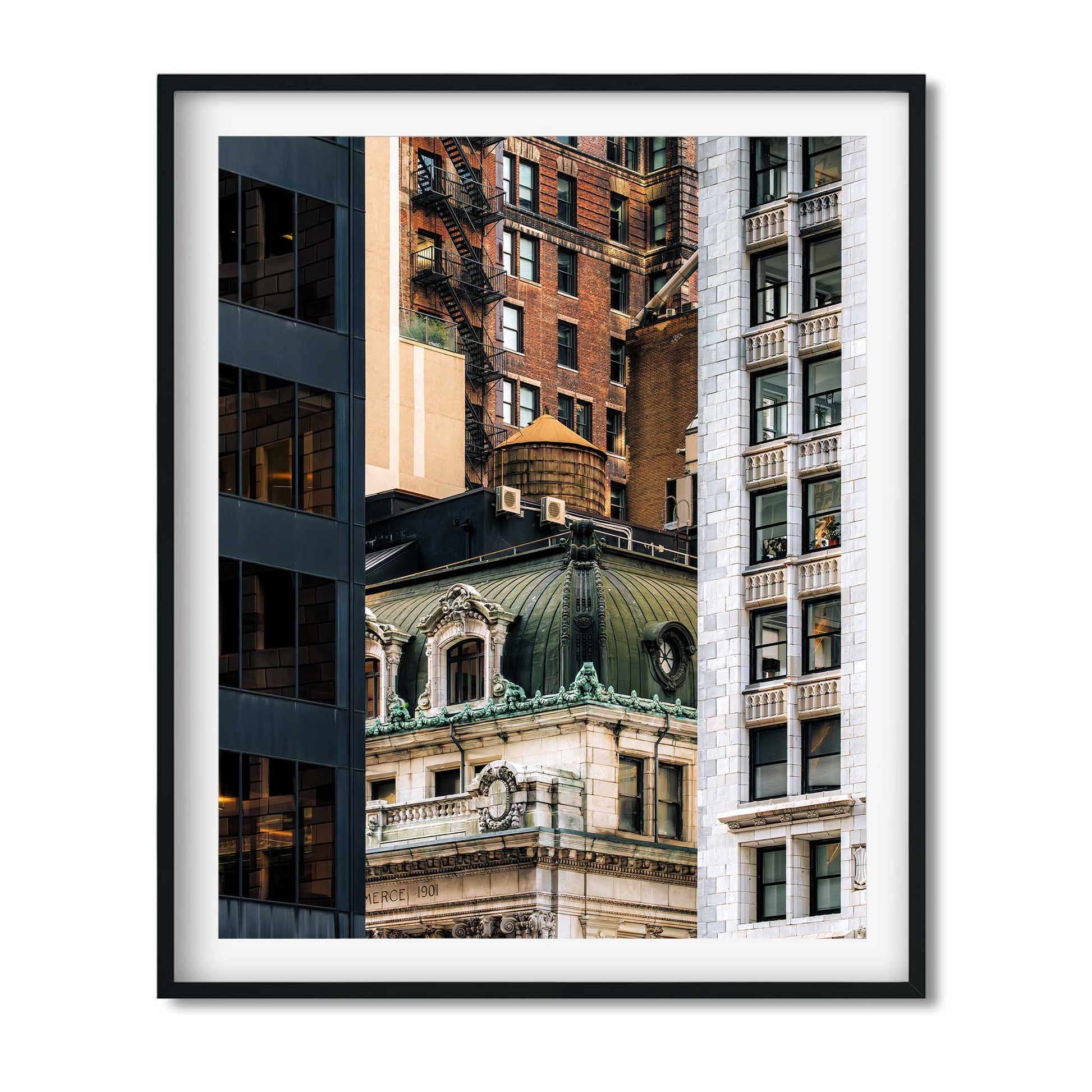 Fine Art Print of Water Tower on Liberty Street Lower Manhattan