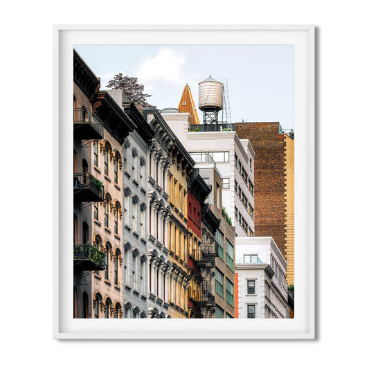 Fine Art Print of Water Tower on Murray Street TriBeCa New York City