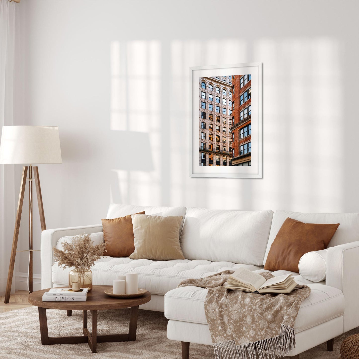 Fine art print of The Sunlight Reflects Off the Windows on Broadway Greenwich Village NYC