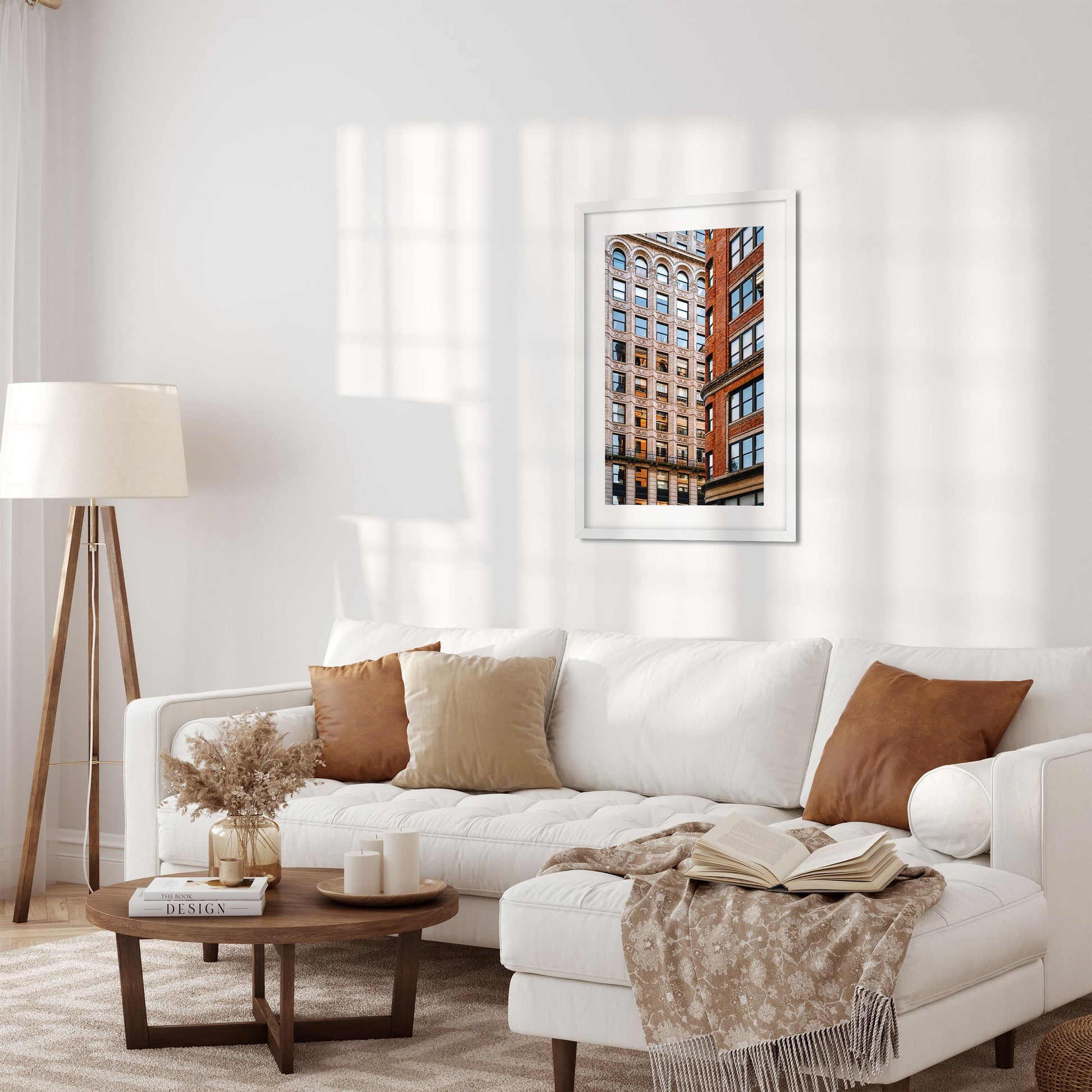Fine art print of The Sunlight Reflects Off the Windows on Broadway Greenwich Village NYC