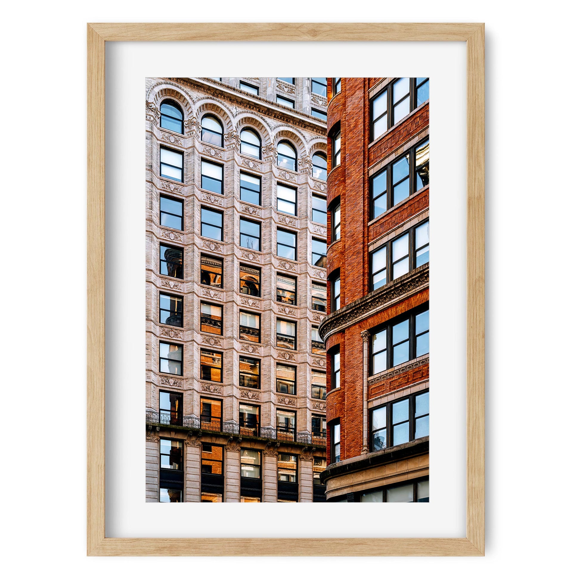 Fine art print of The Sunlight Reflects Off the Windows on Broadway Greenwich Village NYC