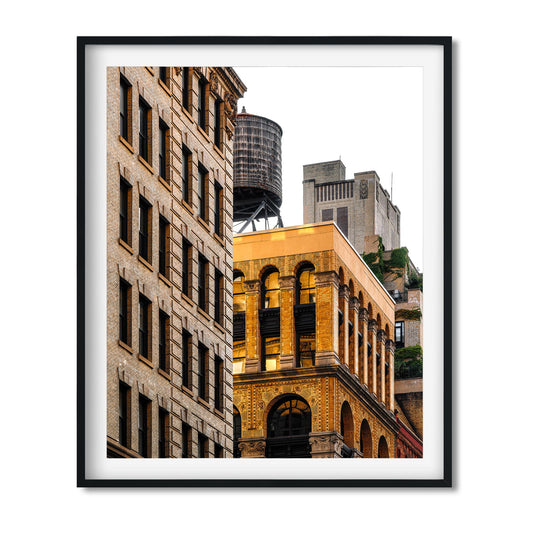 Fine art print of Water Tower on 19 W 4th Street Greenwich Village New York City