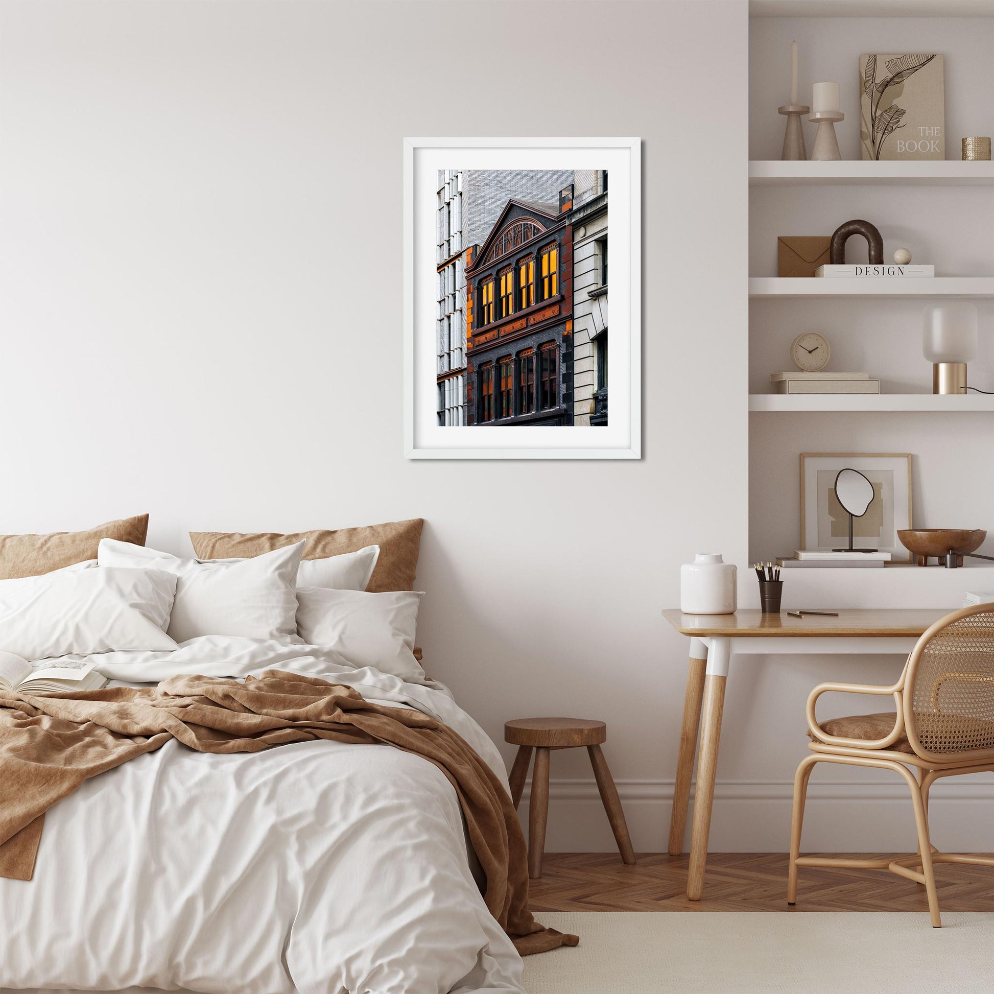 Fine art print of Sunset reflection on the window NoHo New York City