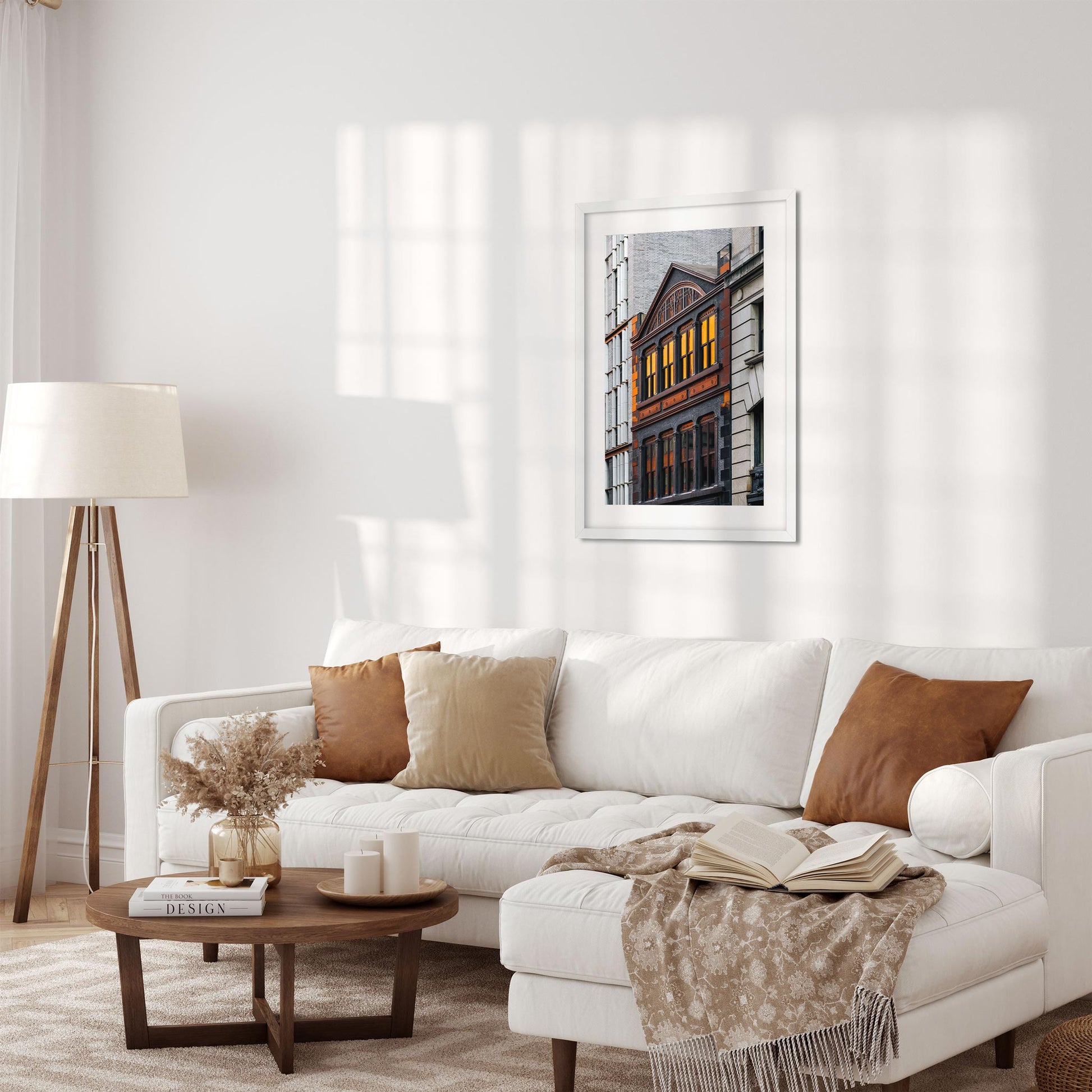 Fine art print of Sunset reflection on the window NoHo New York City