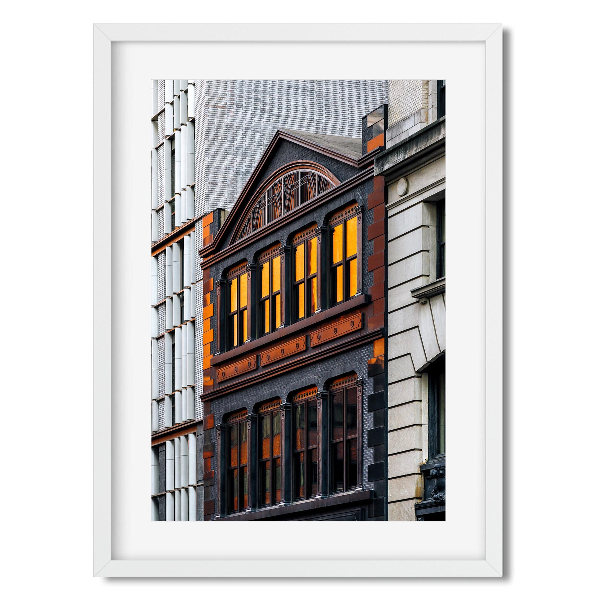 Fine art print of Sunset reflection on the window NoHo New York City