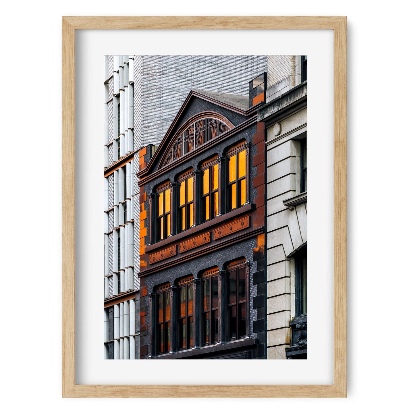 Fine art print of Sunset reflection on the window NoHo New York City