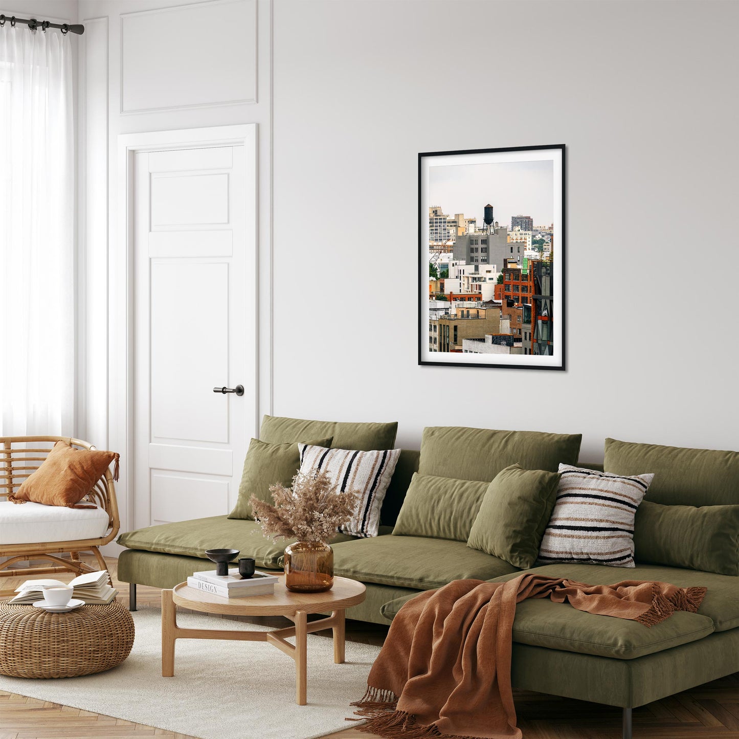 Fine art print of Water Tower on 295 Front St in Vinegar Hill, Brooklyn