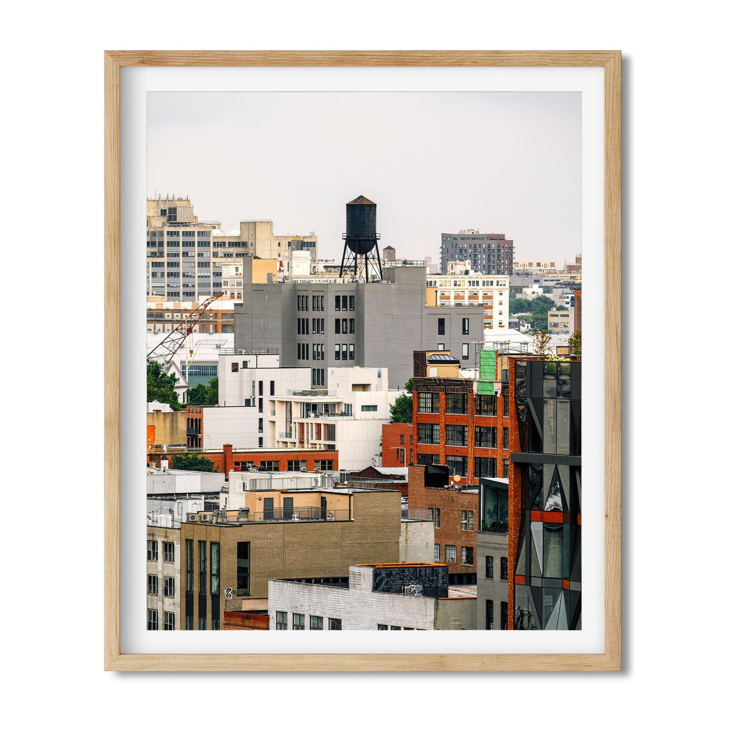 Fine art print of Water Tower on 295 Front St in Vinegar Hill, Brooklyn