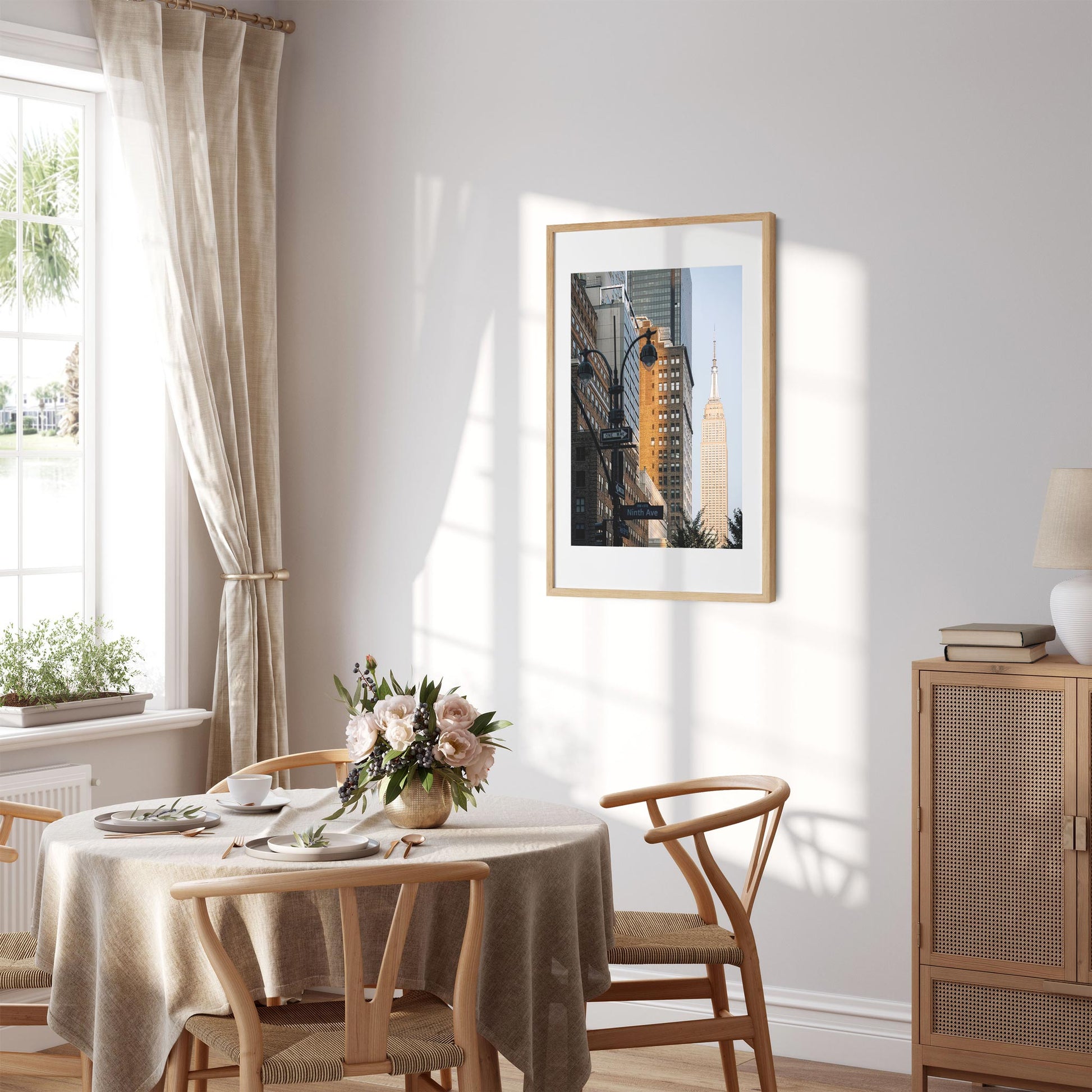 Fine art print of West 33rd Street and Empire State Building New York City