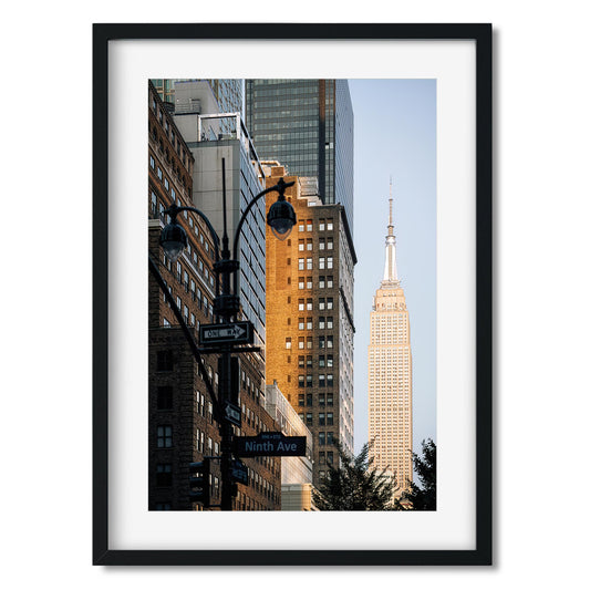 Fine art print of West 33rd Street and Empire State Building New York City