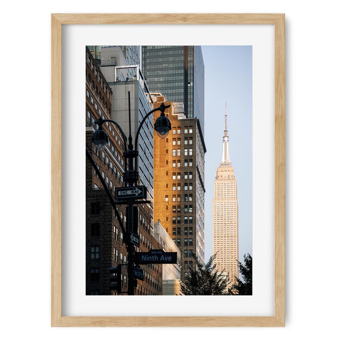 Fine art print of West 33rd Street and Empire State Building New York City