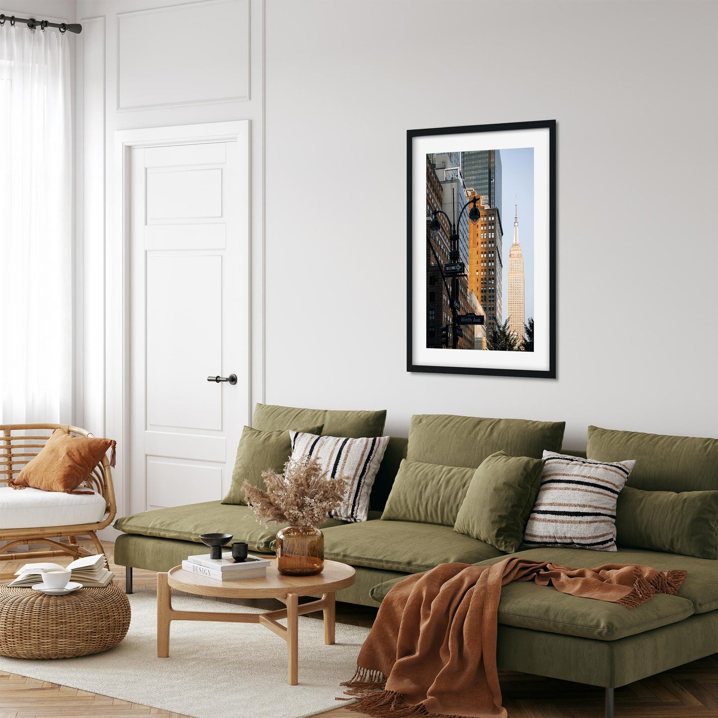 Fine art print of West 33rd Street and Empire State Building New York City