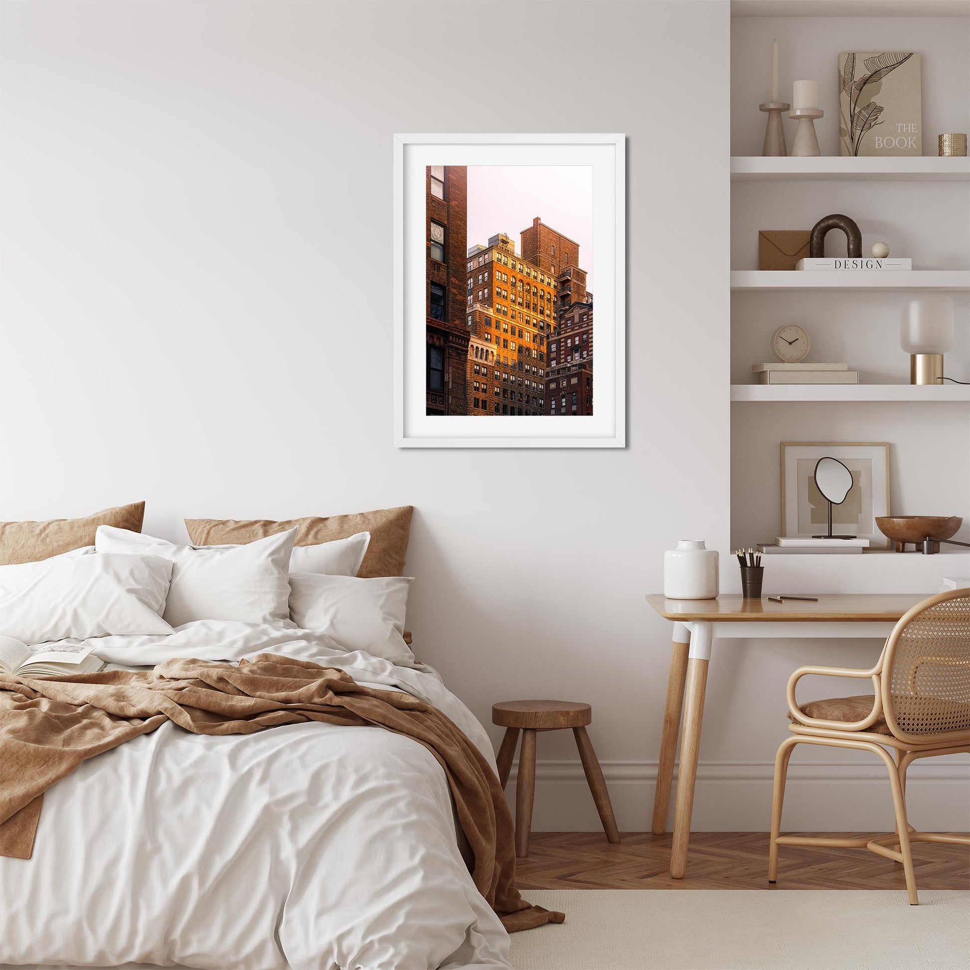 Fine art print of Sunset Color on Ninth Ave Midtown Manhattan NYC