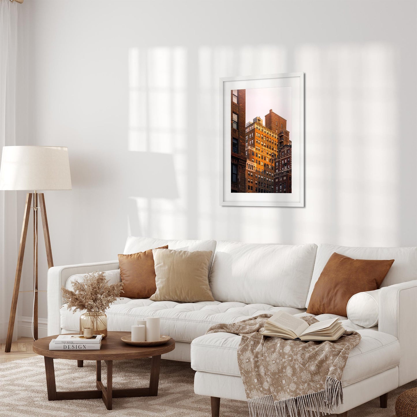 Fine art print of Sunset Color on Ninth Ave Midtown Manhattan NYC