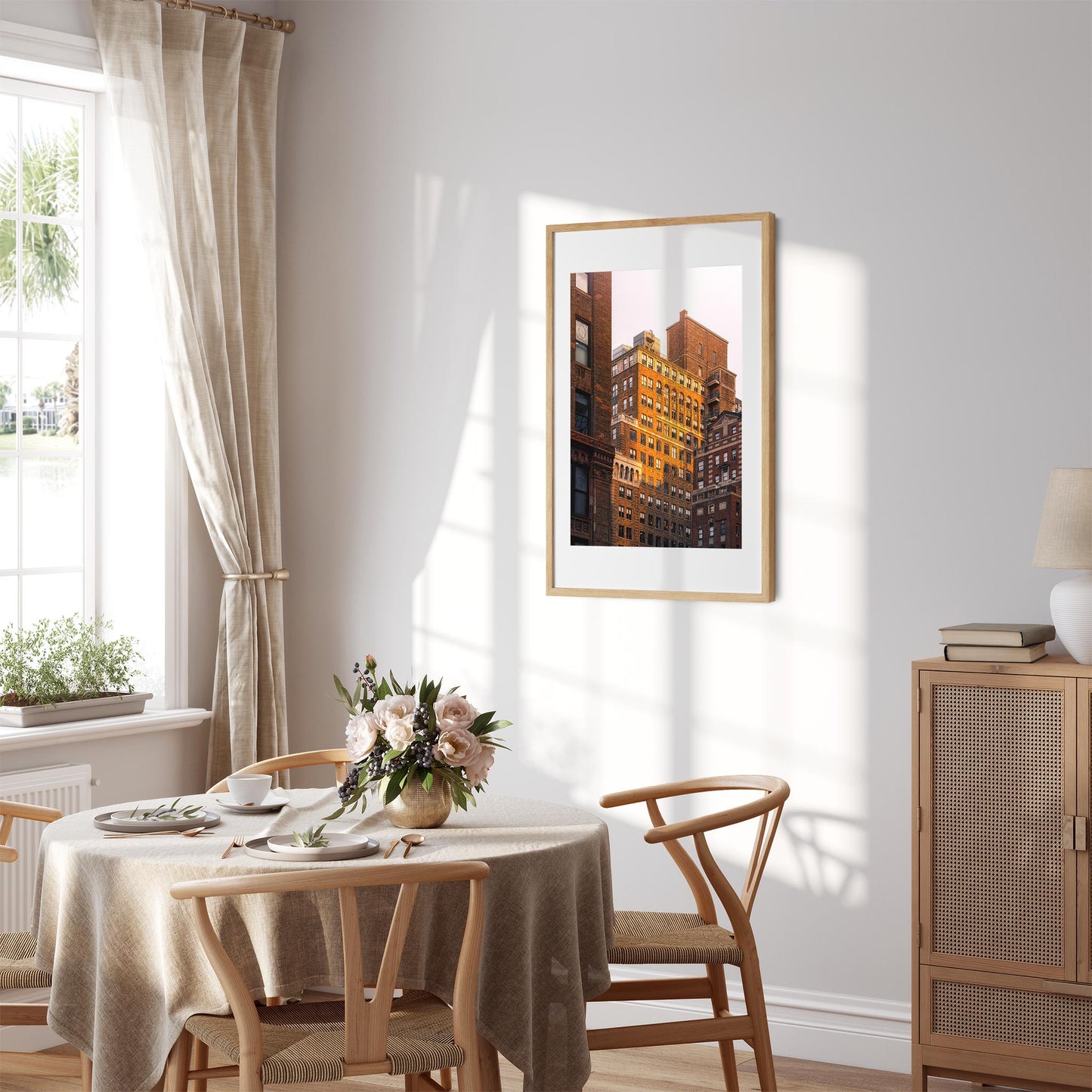 Fine art print of Sunset Color on Ninth Ave Midtown Manhattan NYC