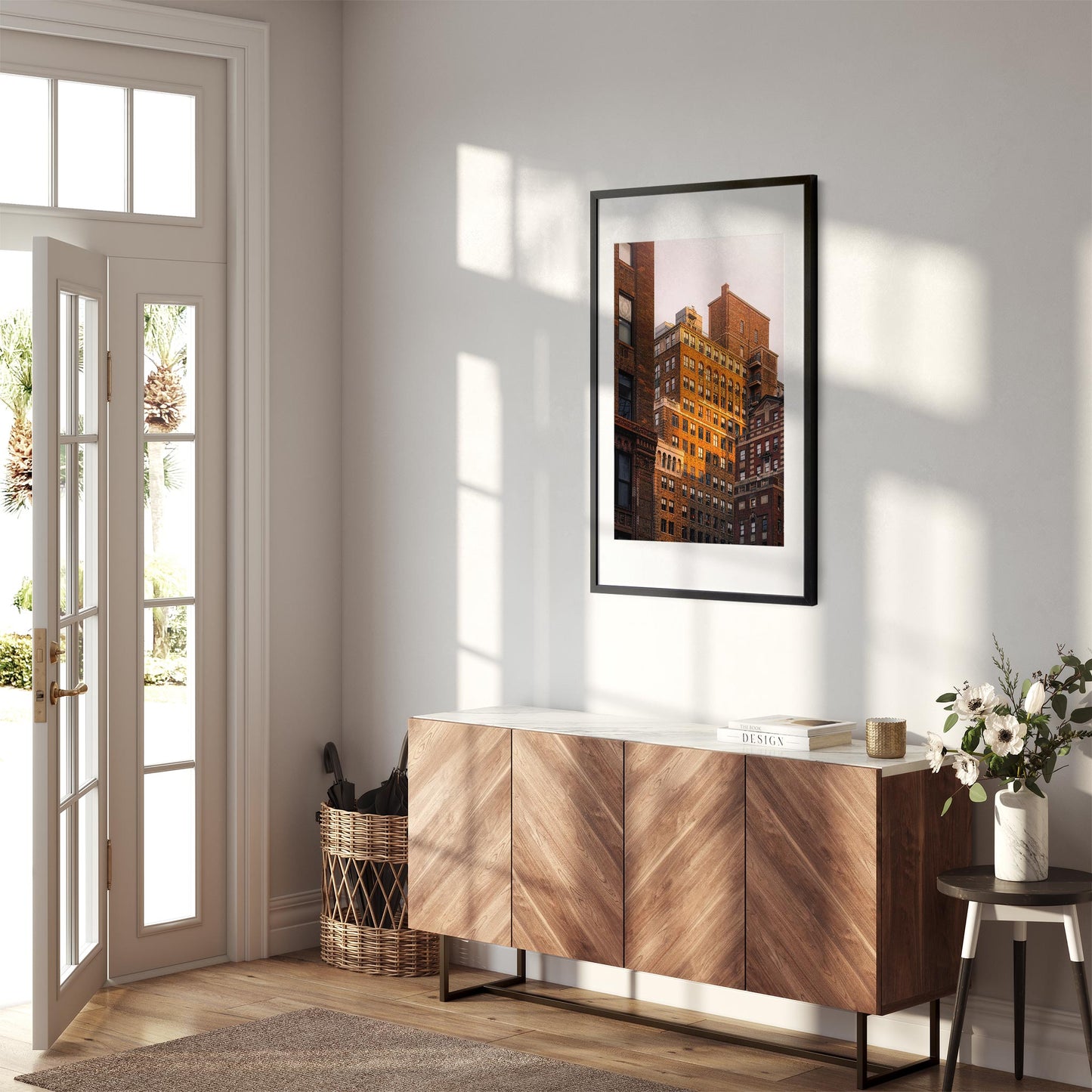 Fine art print of Sunset Color on Ninth Ave Midtown Manhattan NYC