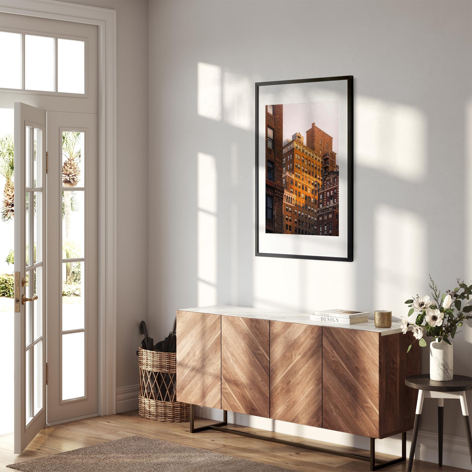 Fine art print of Sunset Color on Ninth Ave Midtown Manhattan NYC