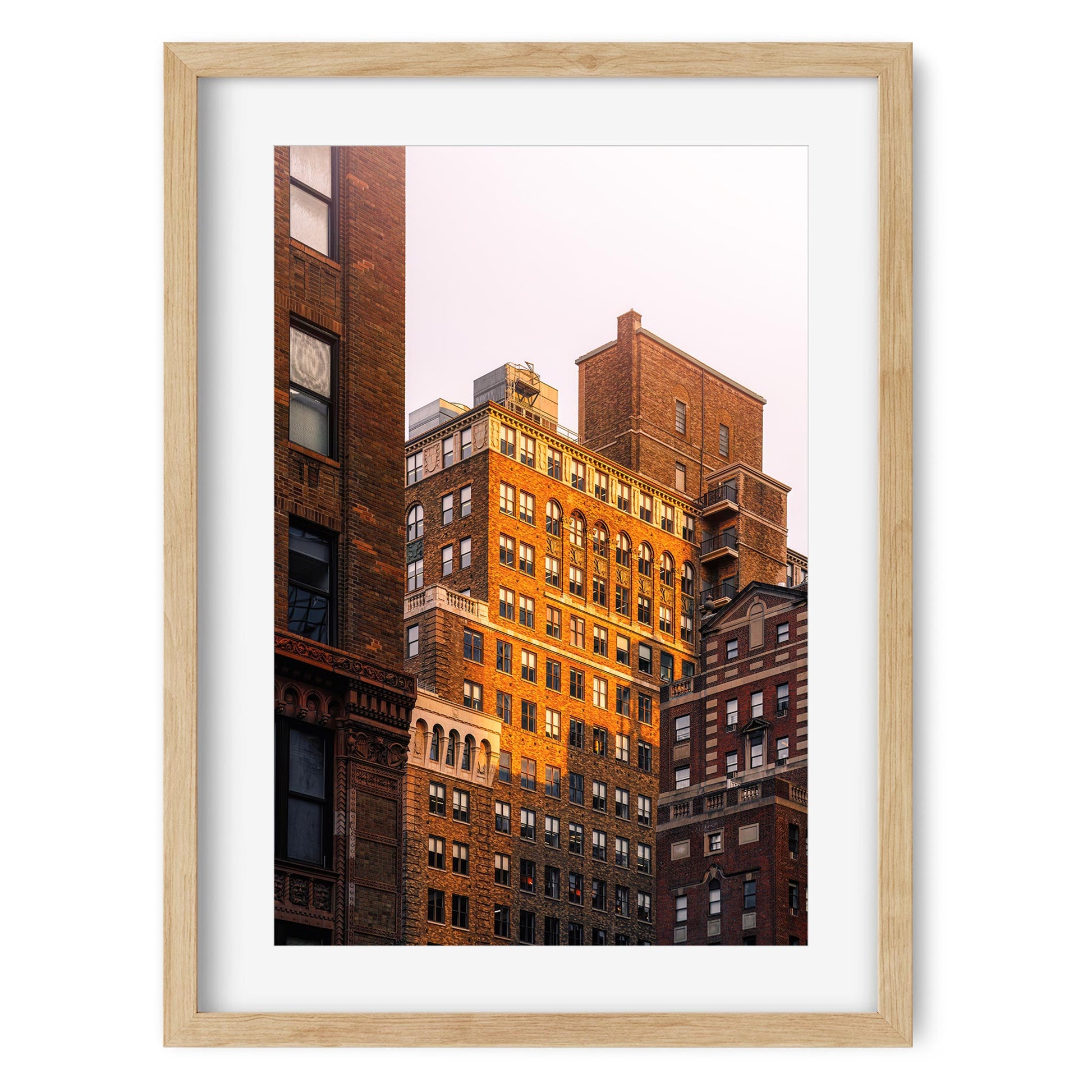 Fine art print of Sunset Color on Ninth Ave Midtown Manhattan NYC