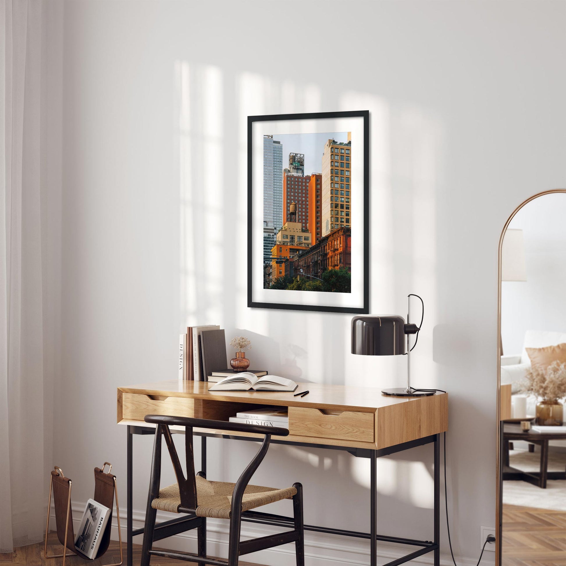 Fine art print of West 37th Street and Ninth Avenue Midtown Manhattan NYC
