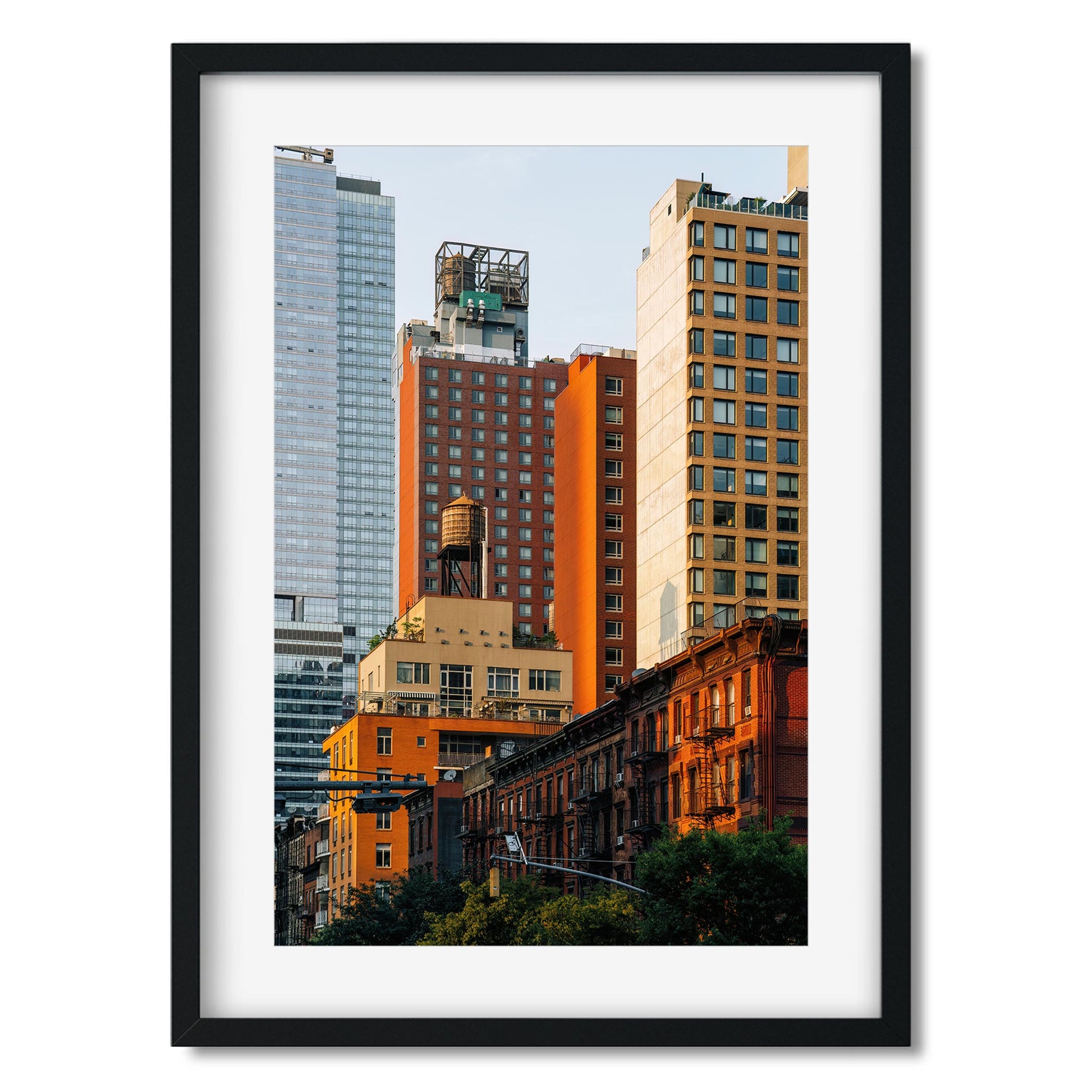 Fine art print of West 37th Street and Ninth Avenue Midtown Manhattan NYC