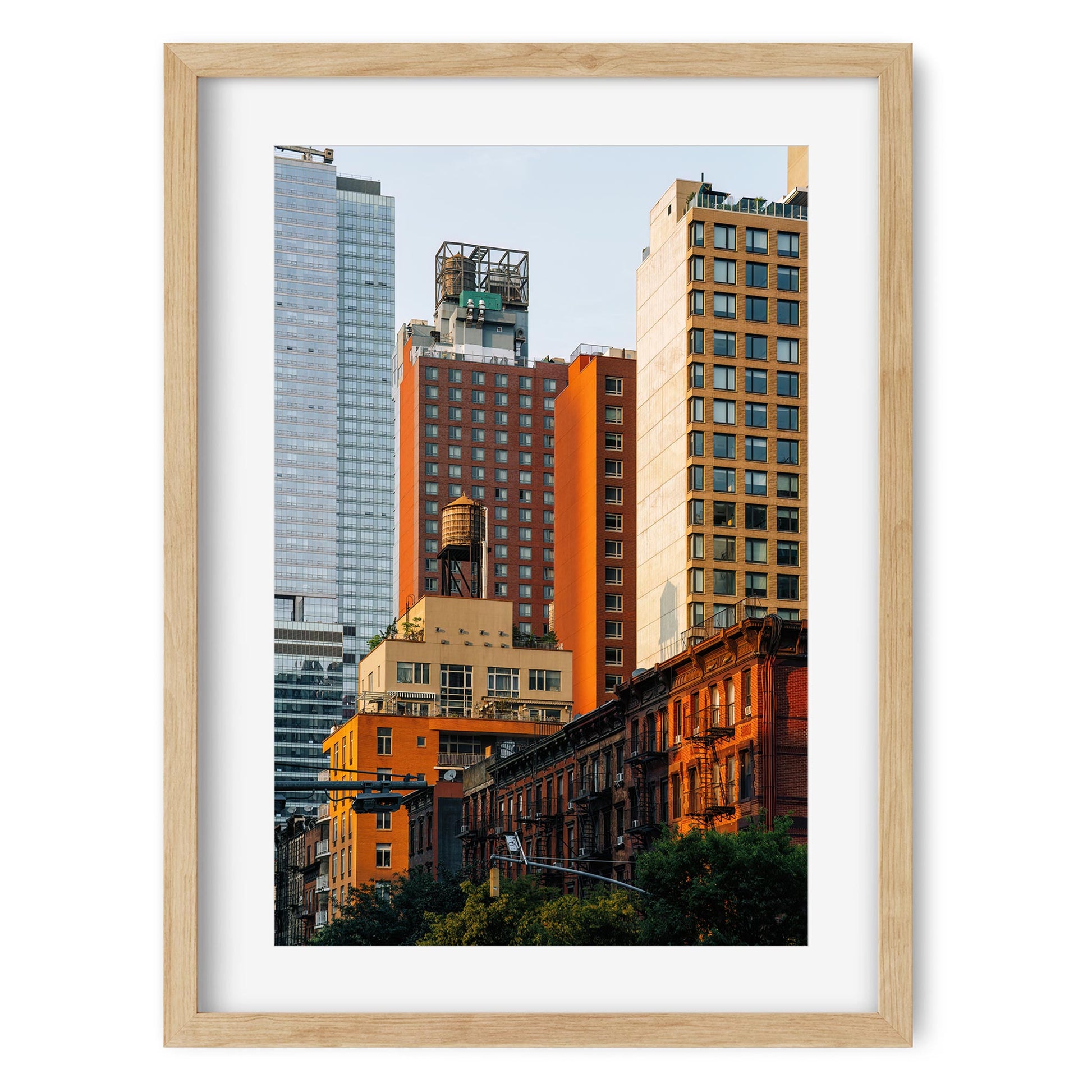 Fine art print of West 37th Street and Ninth Avenue Midtown Manhattan NYC
