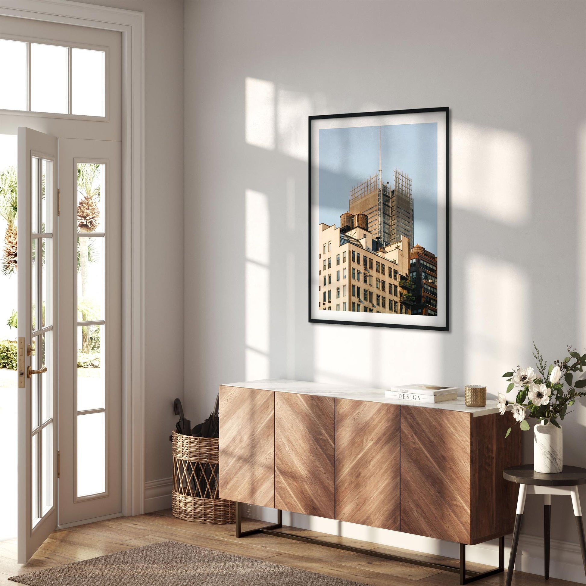 Fine art print of Water Tower on 344 W 38th St in Garment District NYC