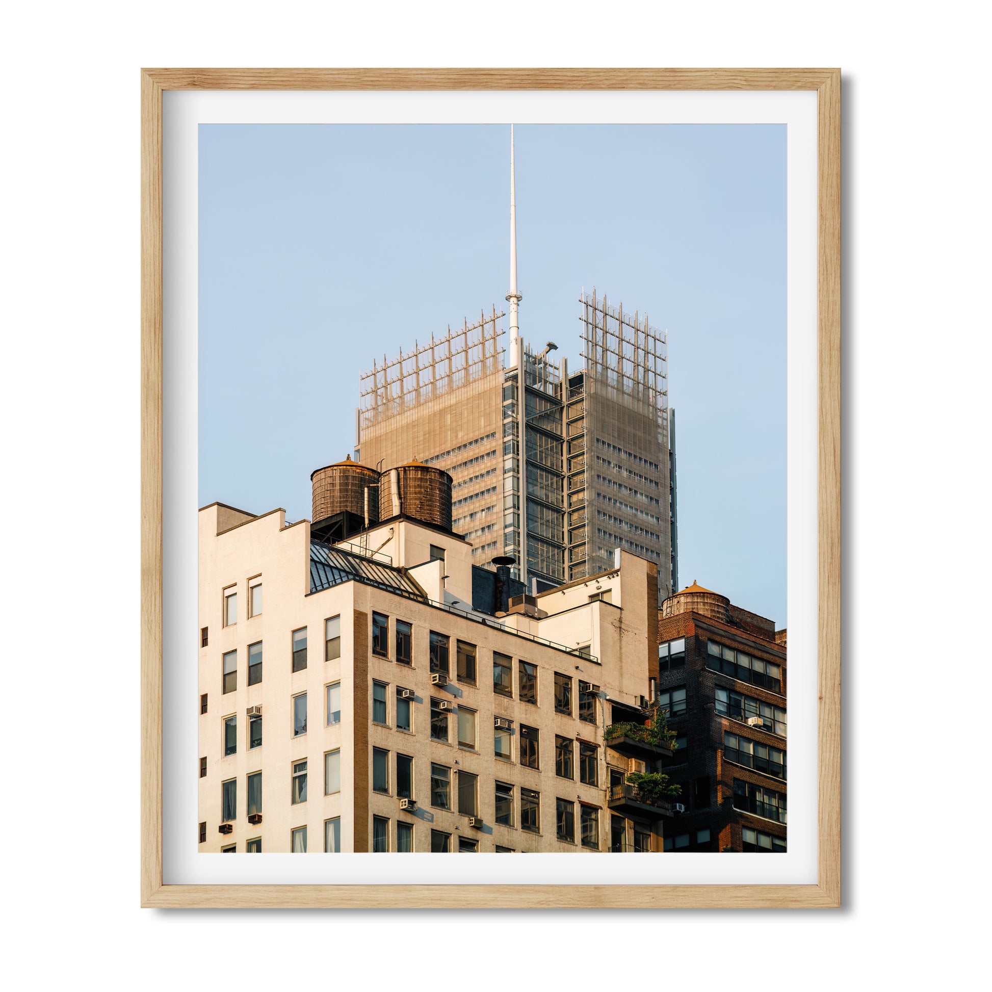 Water Tower on 344 W 38th St in Garment District, Manhattan New York City