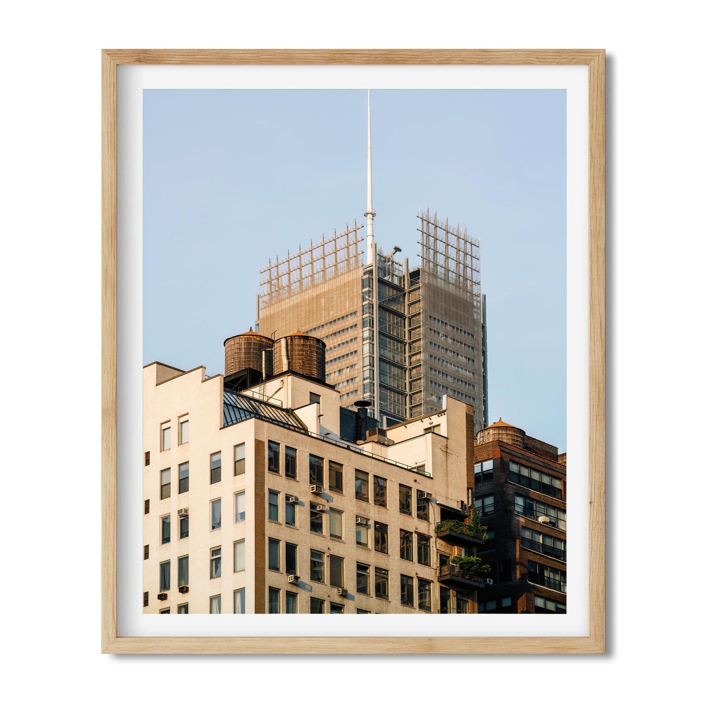 Fine art print of Water Tower on 344 W 38th St in Garment District NYC