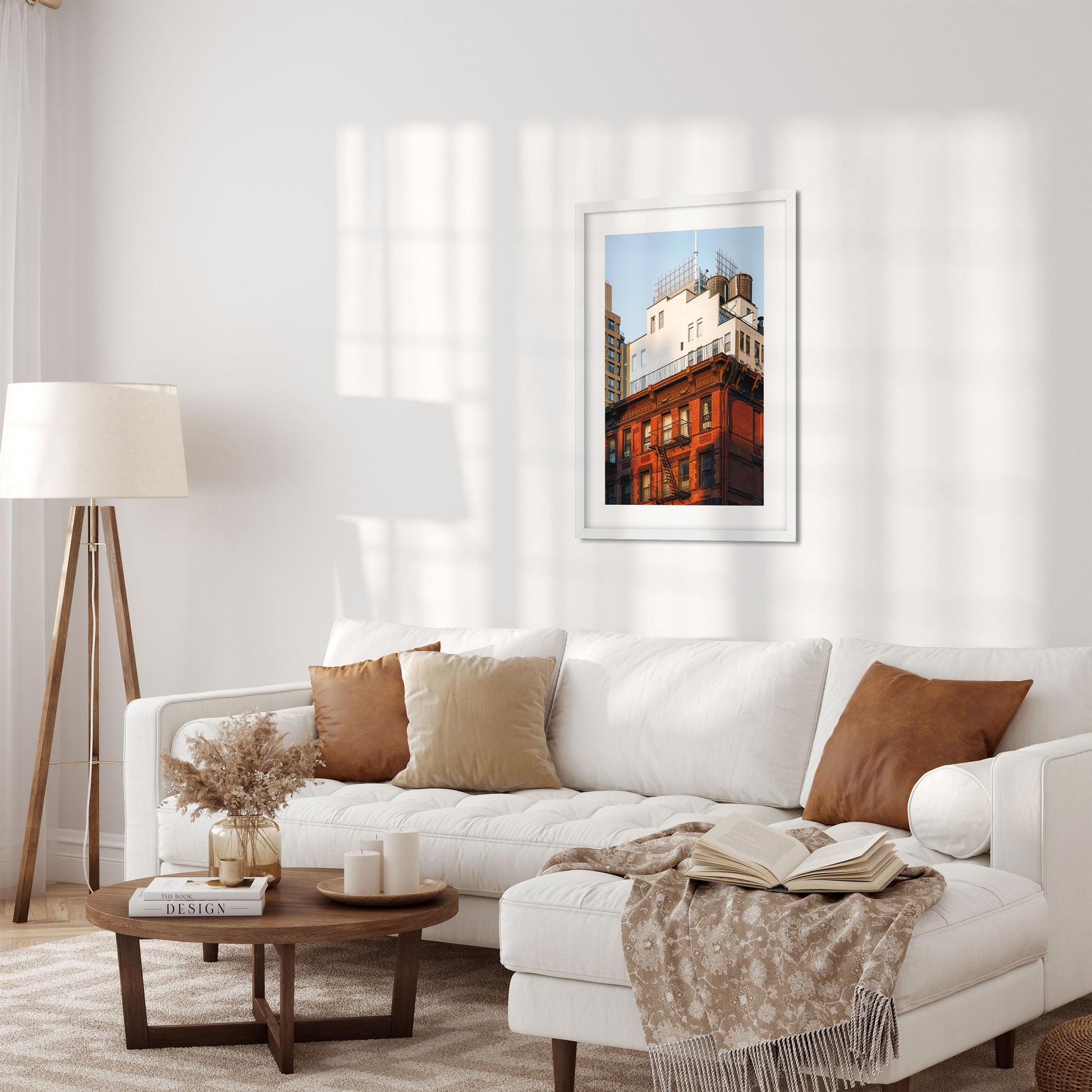 Fine art print of Historical and Modern Buildings Stacked in Garment District NYC