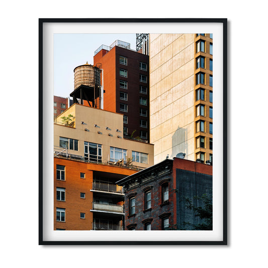 Fine art print of Water Tower on 502 9th Ave in Garment District NYC