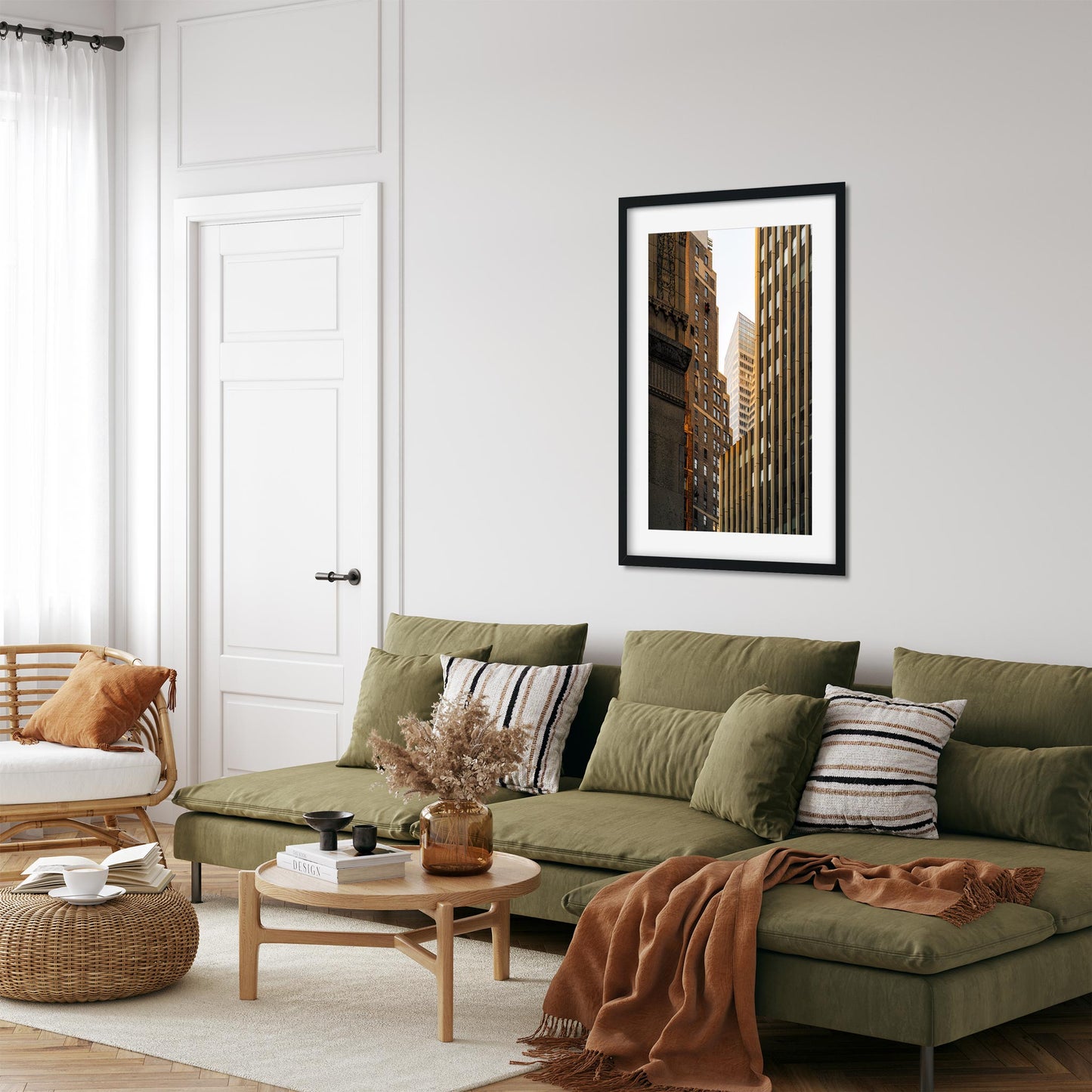 Fine art print of Facades of 561 7th Ave in Midtown Manhattan NYC