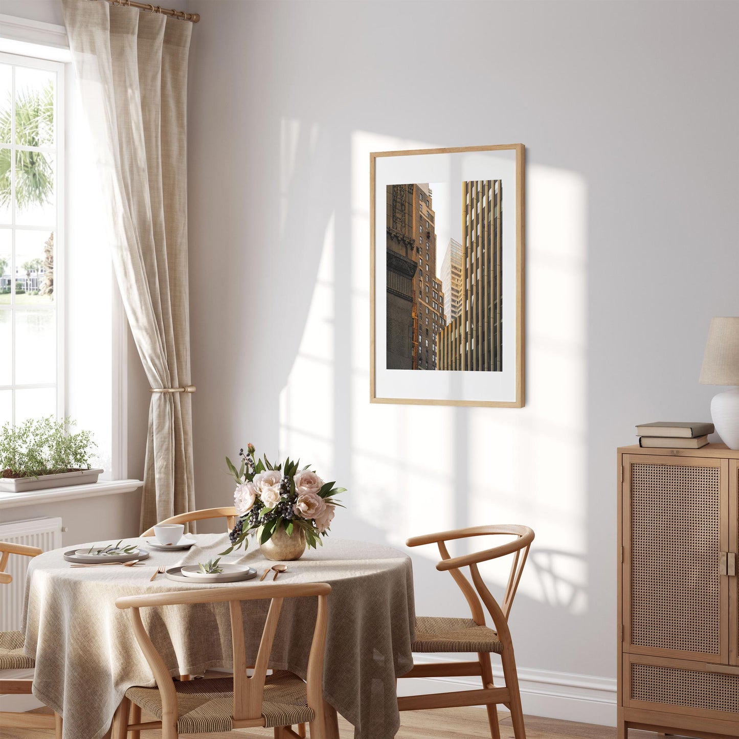 Fine art print of Facades of 561 7th Ave in Midtown Manhattan NYC