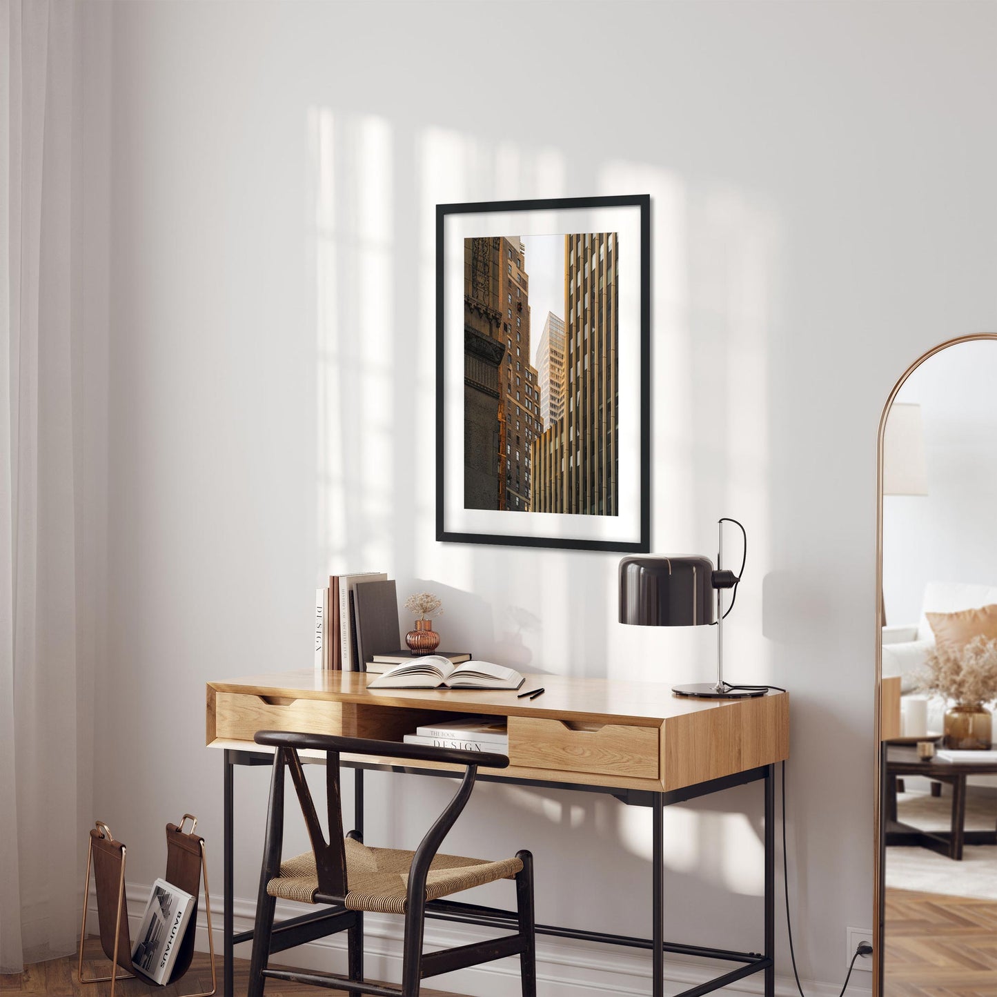 Fine art print of Facades of 561 7th Ave in Midtown Manhattan NYC