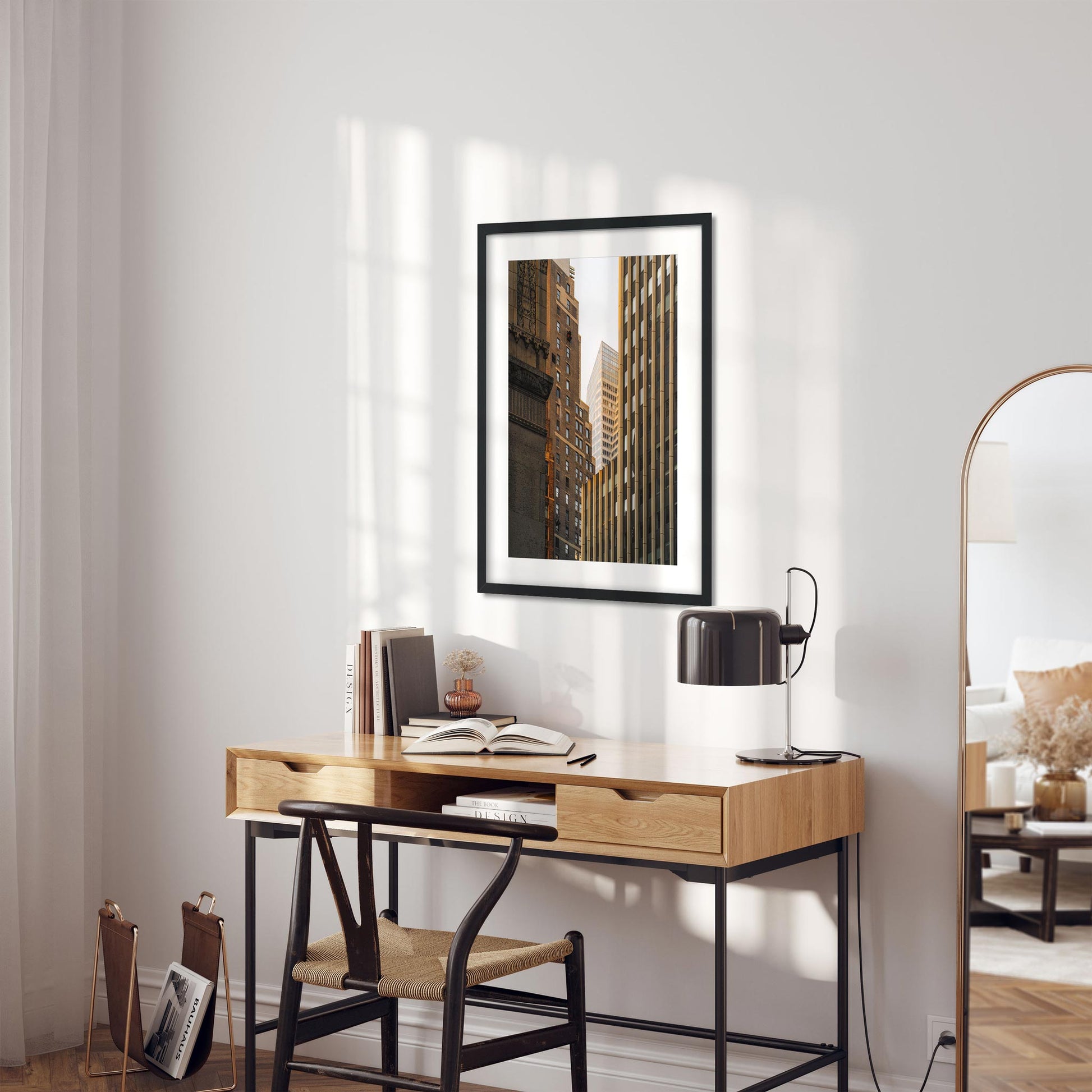 Fine art print of Facades of 561 7th Ave in Midtown Manhattan NYC